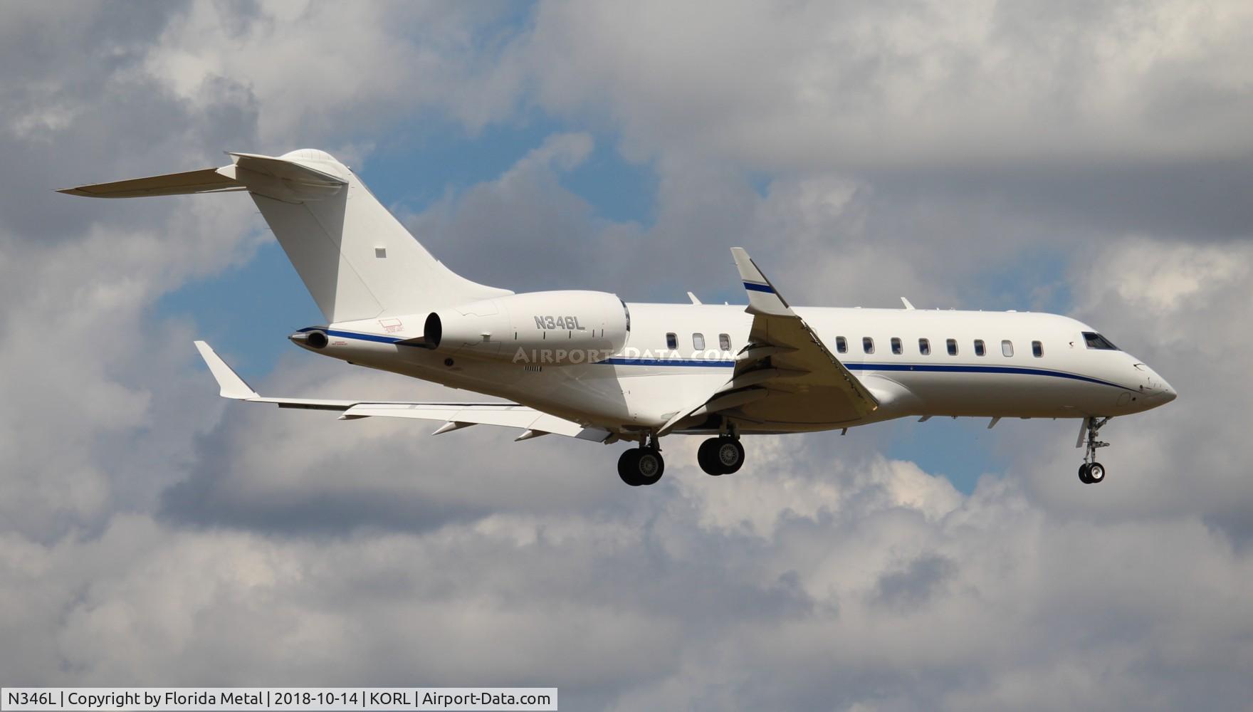 N346L, 2011 Bombardier BD-700-1A11 Global 5000 C/N 9449, Global 5000 zx