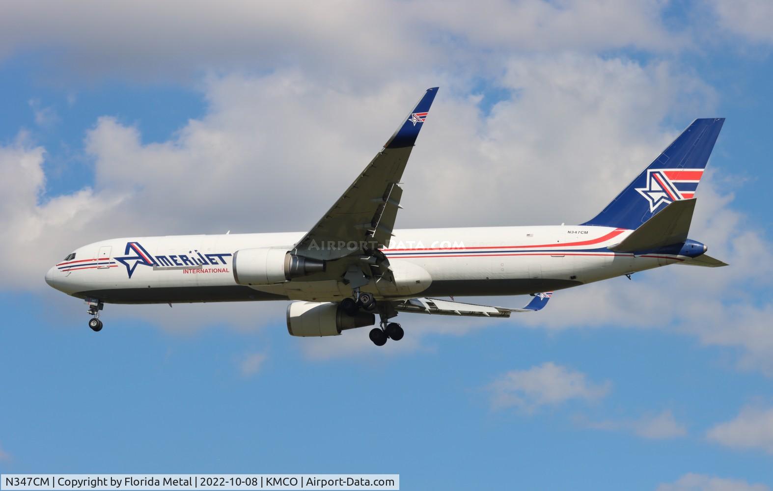 N347CM, 1993 Boeing 767-323 C/N 26995, AJT 767-300F zx EWR-MCO