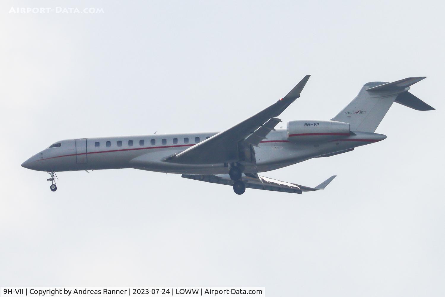 9H-VII, 2021 Bombardier BD-700-2A12 Global 7500 C/N 70090, VistaJet Malta Bombardier Global 7500
