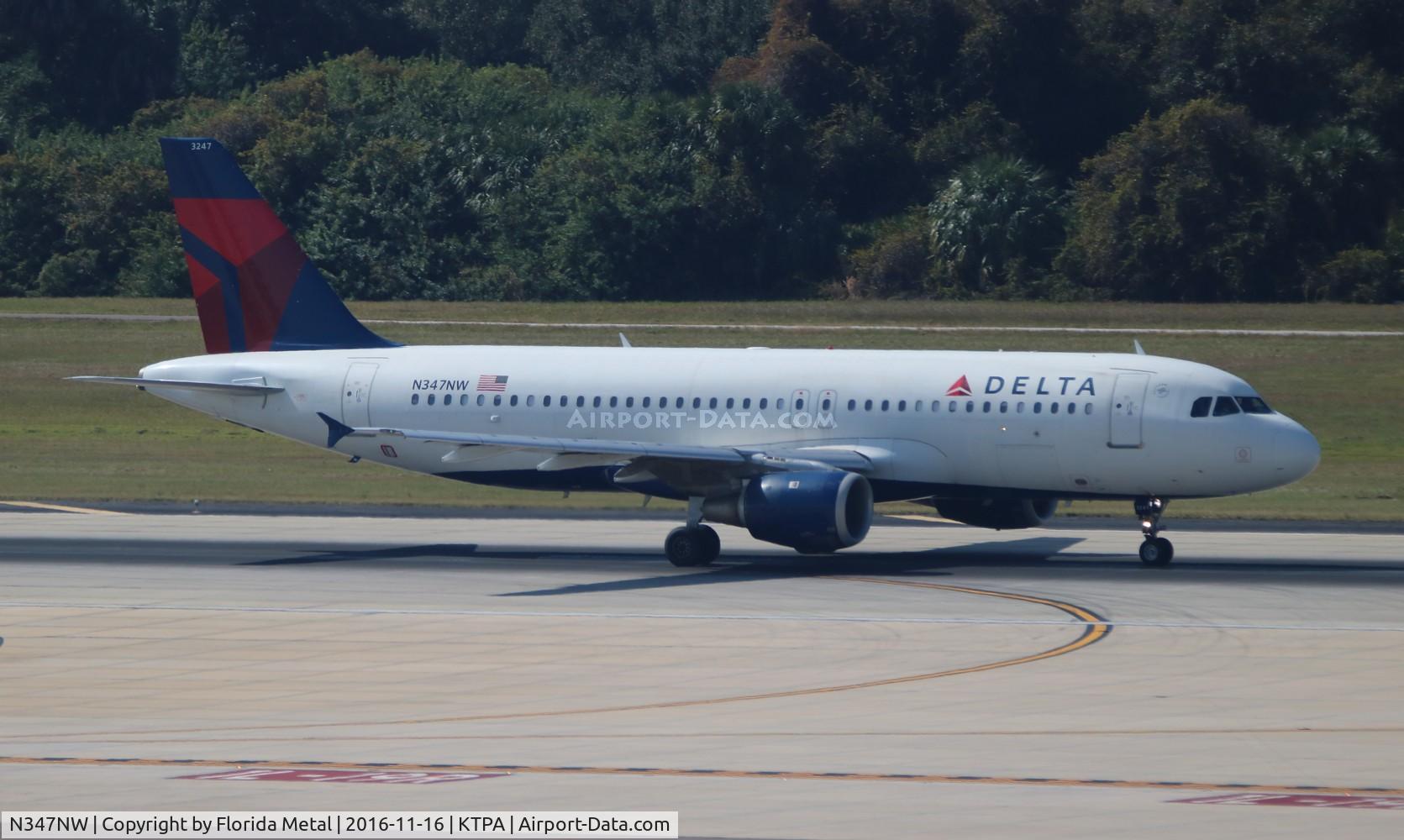 N347NW, 1993 Airbus A320-212 C/N 408, DAL A320 JFK-TPA