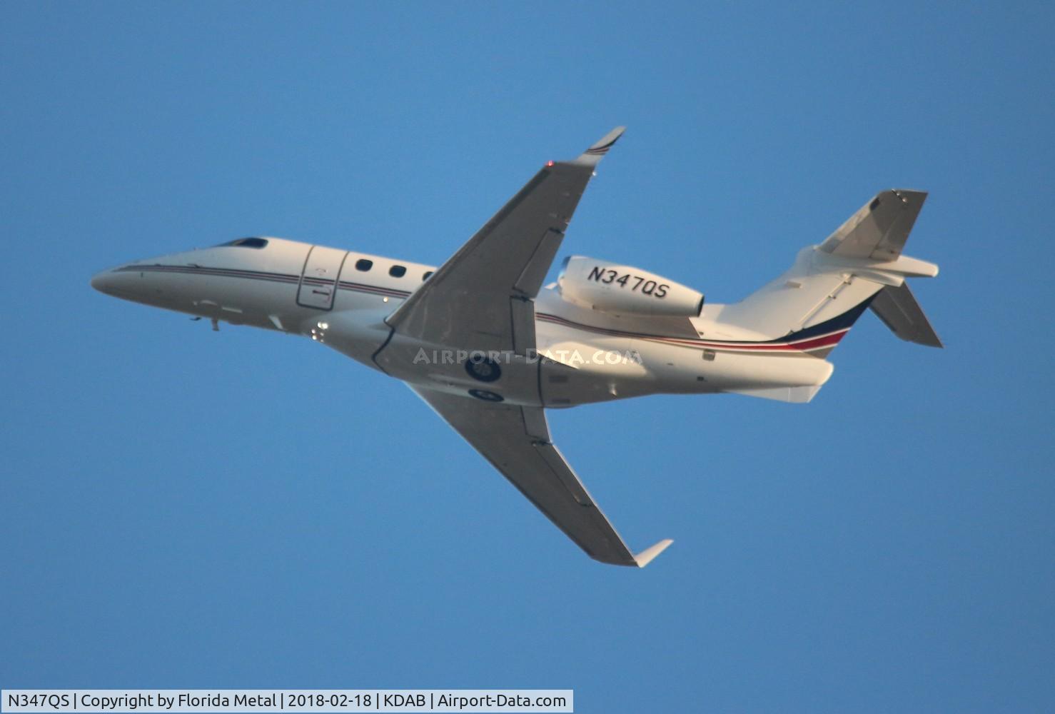 N347QS, 2014 Embraer EMB-505 Phenom 300 C/N 50500257, Phenom 300 zx Daytona 500 DAB