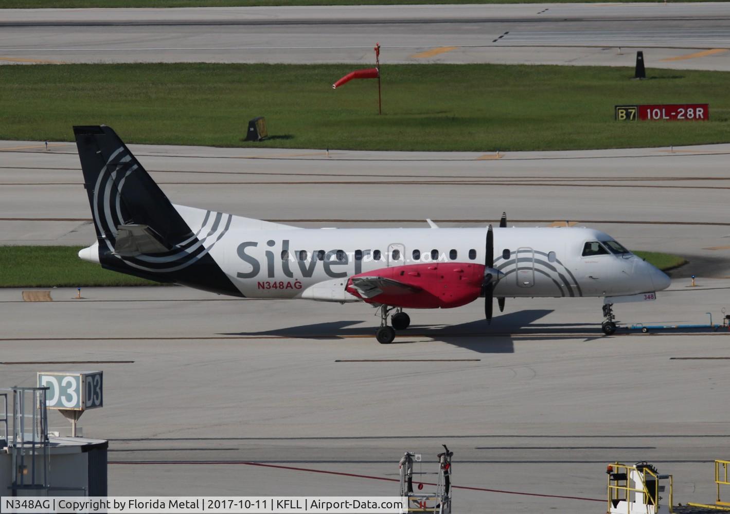 N348AG, 1998 Saab 340B C/N 340B-448, SIL S340 zx FLL-EYW