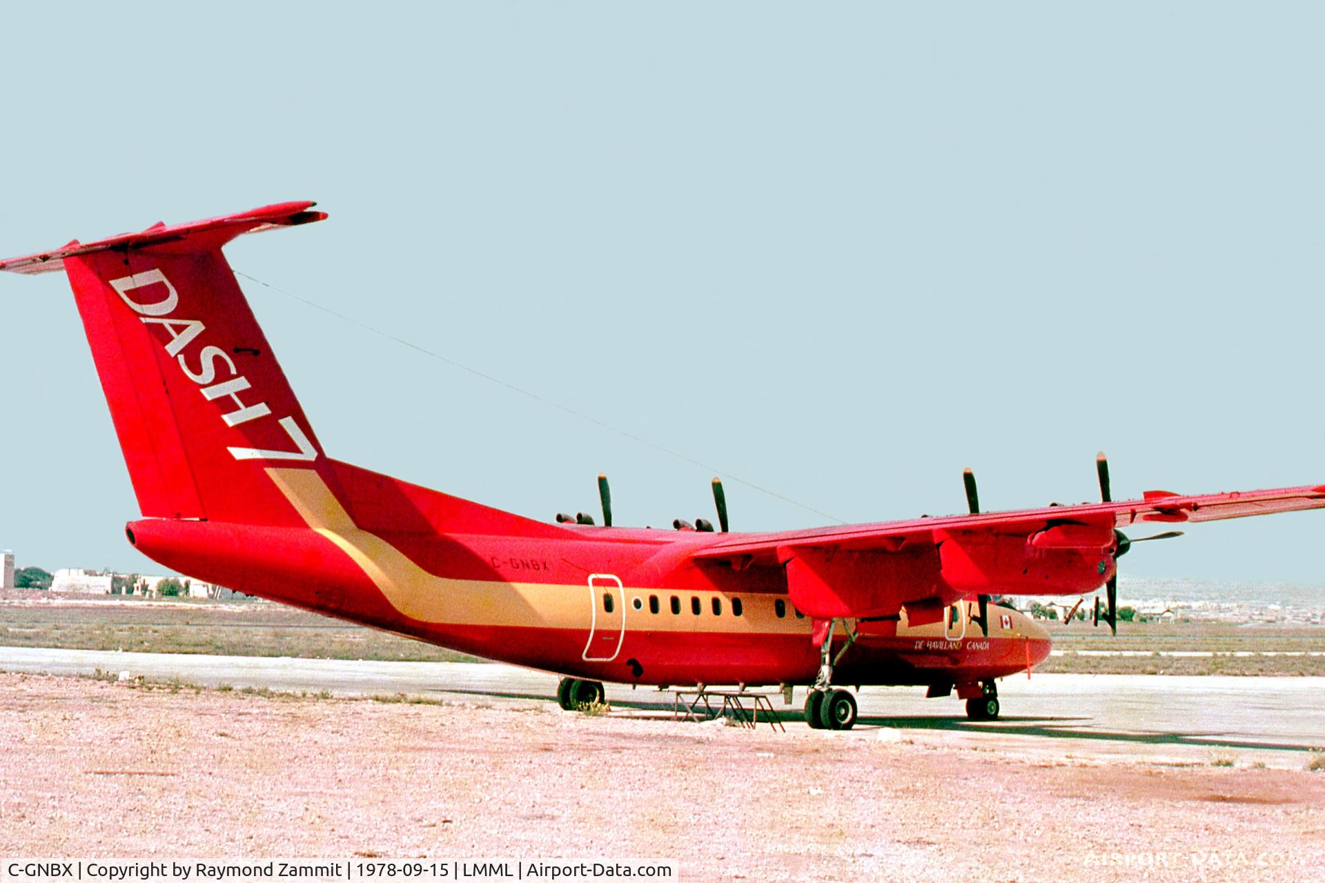 C-GNBX, 1975 De Havilland Canada DHC-7-100 Dash 7 C/N 0001, De Havilland Canada DHC-7-100 C-GNBX