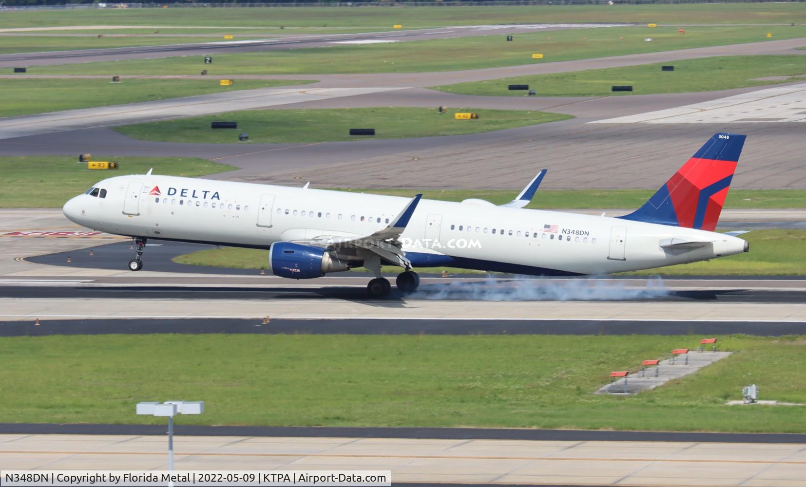 N348DN, 2018 Airbus A321-211 C/N 8258, DAL A321 zx DTW-TPA