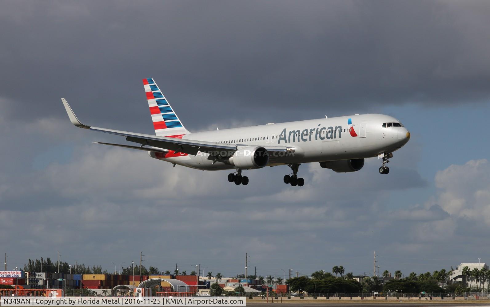 N349AN, 2003 Boeing 767-323 C/N 33088, AAL 763 zx DFW-MIA