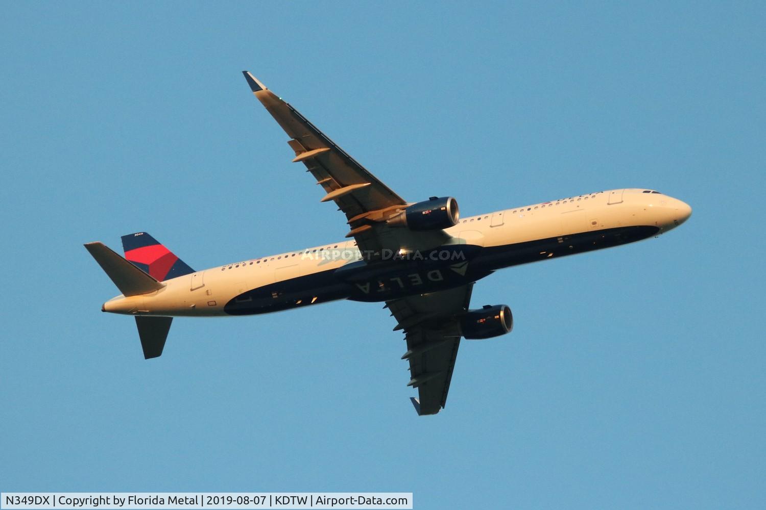 N349DX, 2018 Airbus A321-211 C/N 8233, DAL A321 zx DTW-BOS