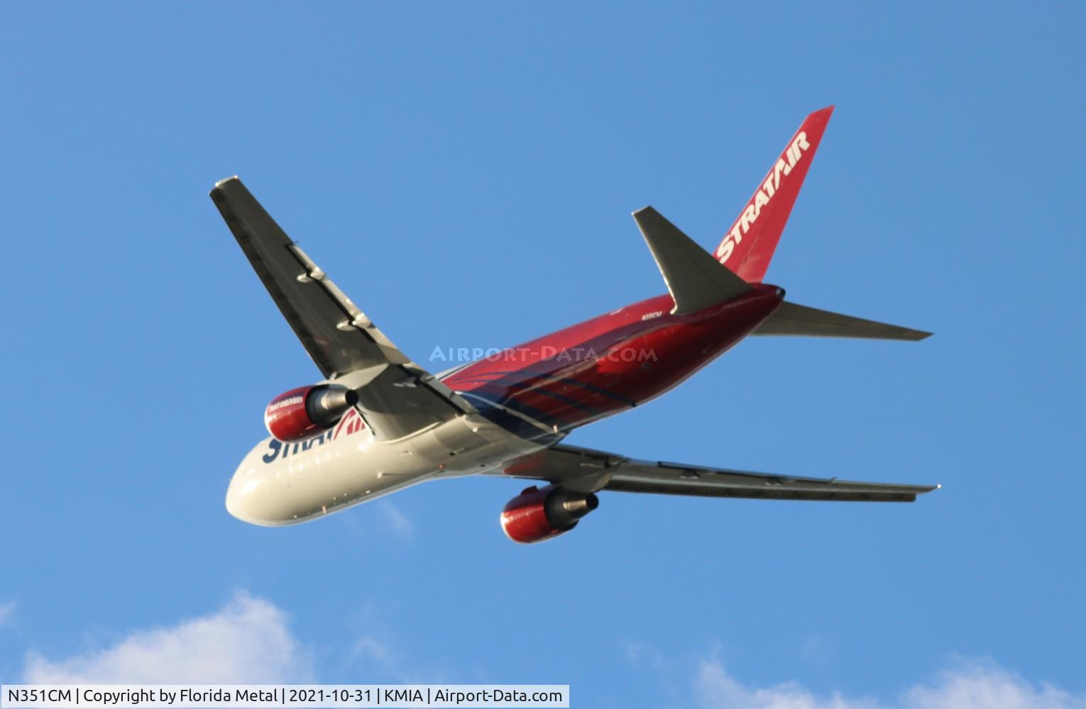 N351CM, 1992 Boeing 767-323 C/N 25201, Strat Air 767-300F zx MIA-SJU