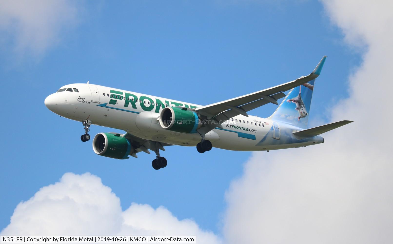 N351FR, 2019 Airbus A320-251N C/N 8913, FFT A32N Joey zx IND-MCO