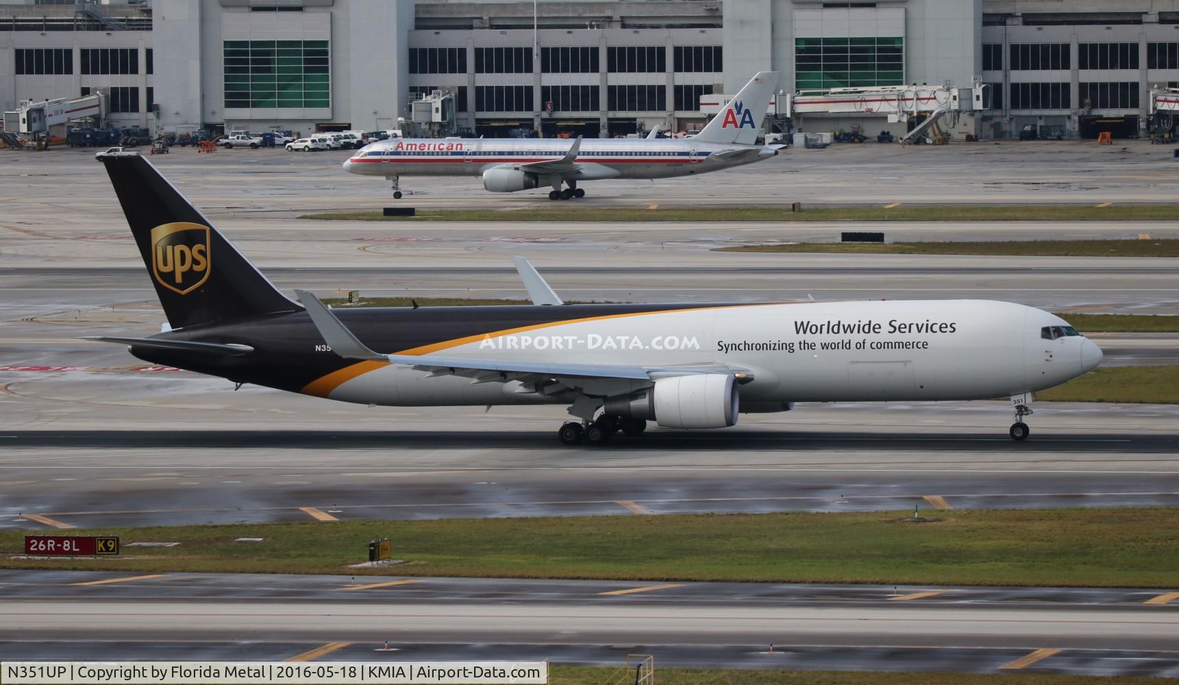 N351UP, 2012 Boeing 767-34AF/ER C/N 37874, UPS 767-300F zx PHL-MIA