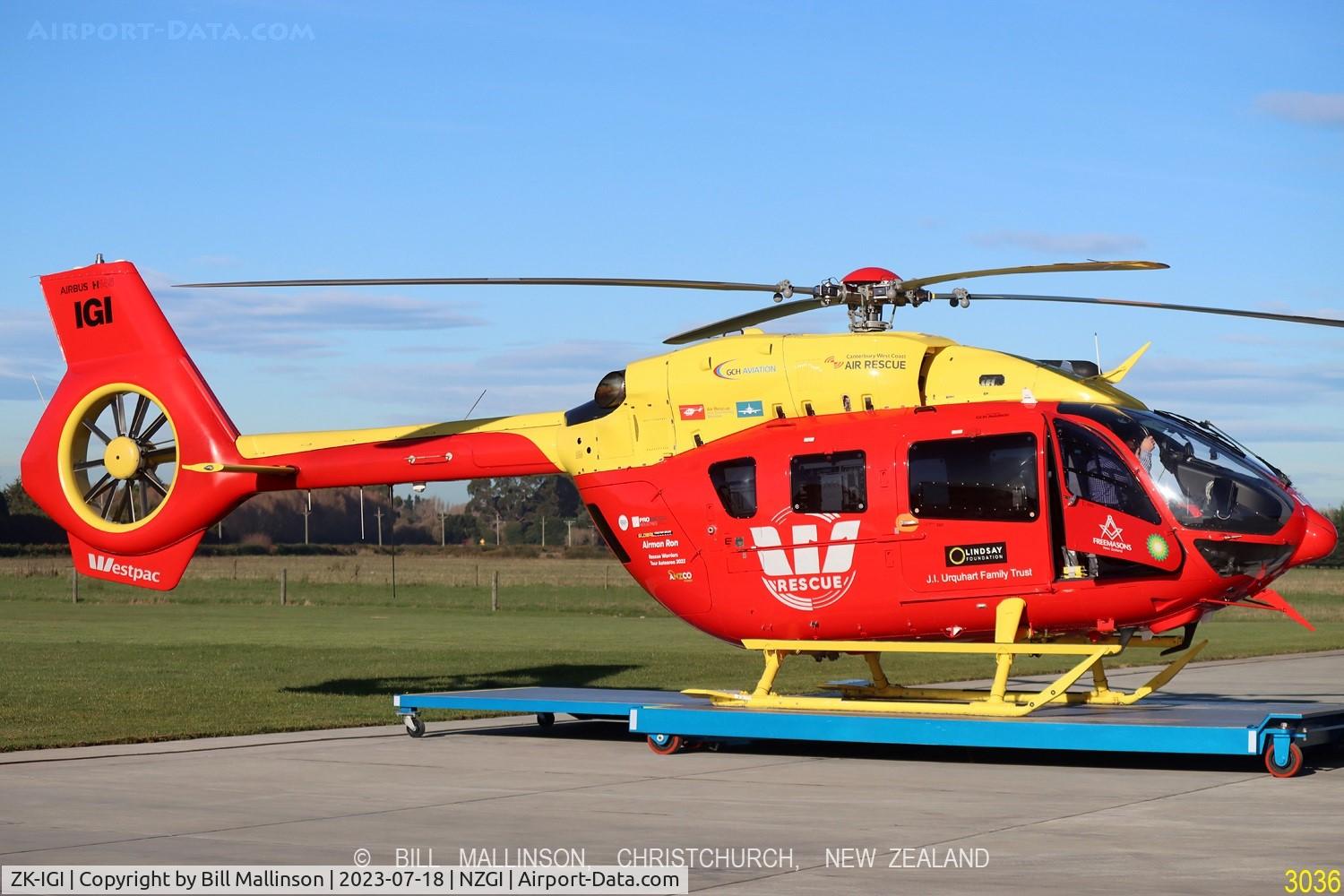 ZK-IGI, 2019 Airbus Helicopters EC-145T-2 (BK-117D-2) C/N 20223, just waiting