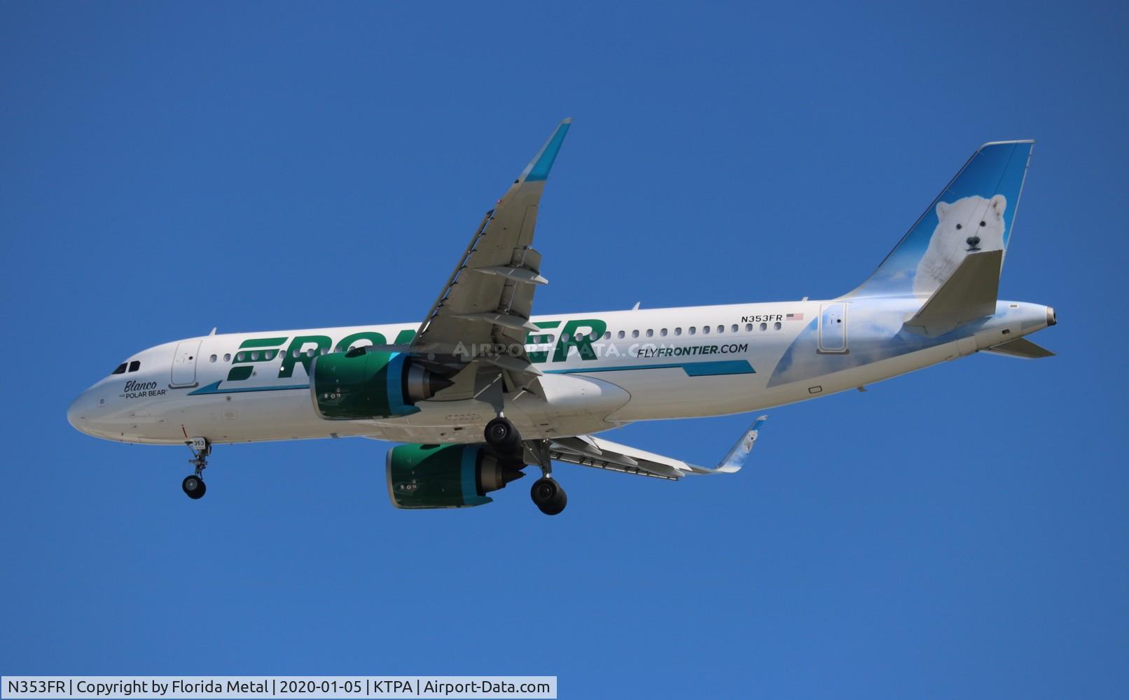 N353FR, 2019 Airbus A320-251N C/N 8977, FFT A32N Blanco zx DFW-TPA