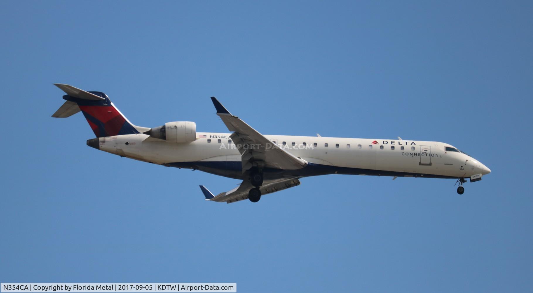 N354CA, 2002 Bombardier CRJ-701ER (CL-600-2C10) Regional Jet C/N 10064, END/DAL CR7 zx ORF-DTW