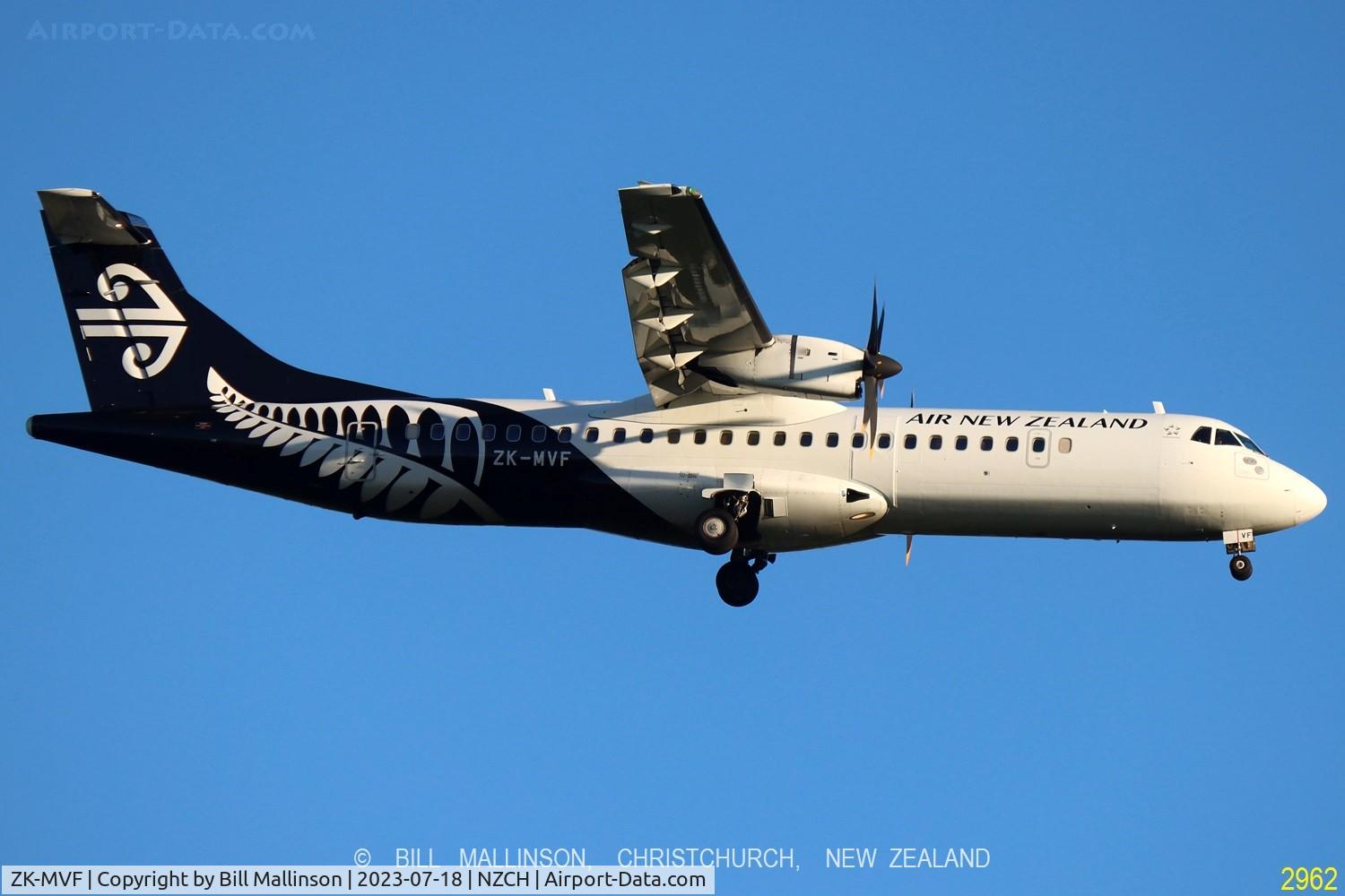ZK-MVF, 2015 ATR 72-600 C/N 1228, NZ5785 from ROT