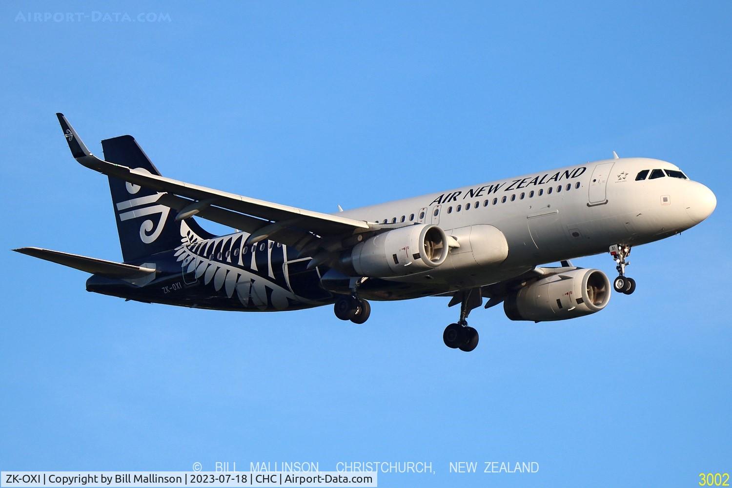 ZK-OXI, 2015 Airbus A320-232 C/N 6533, NZ539 from AKL