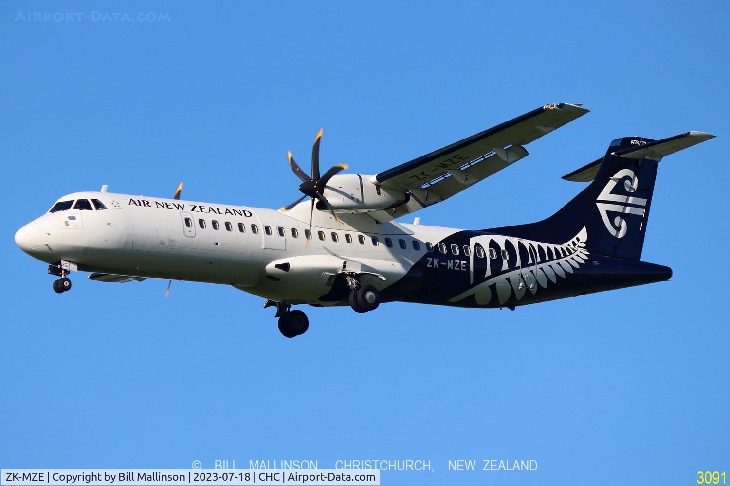 ZK-MZE, 2020 ATR 72-212A C/N 1633, NZ5746 from DUD