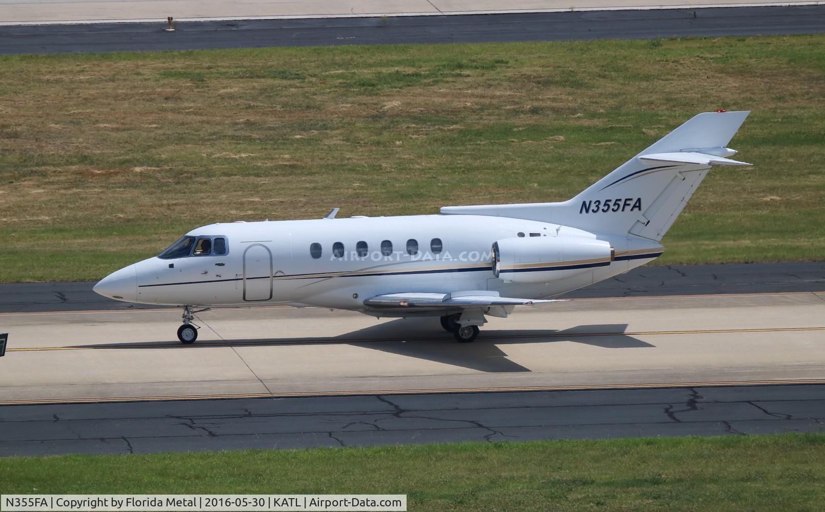 N355FA, 1989 British Aerospace BAe.125 Series 800A C/N 258156, Hawker 800 zx