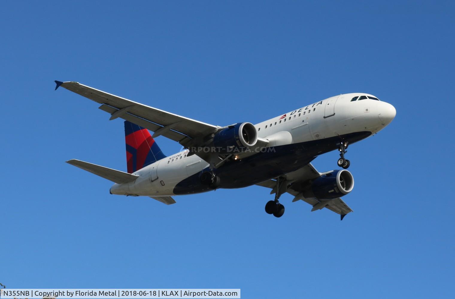 N355NB, 2002 Airbus A319-114 C/N 1839, DAL A319 zx in from DEN