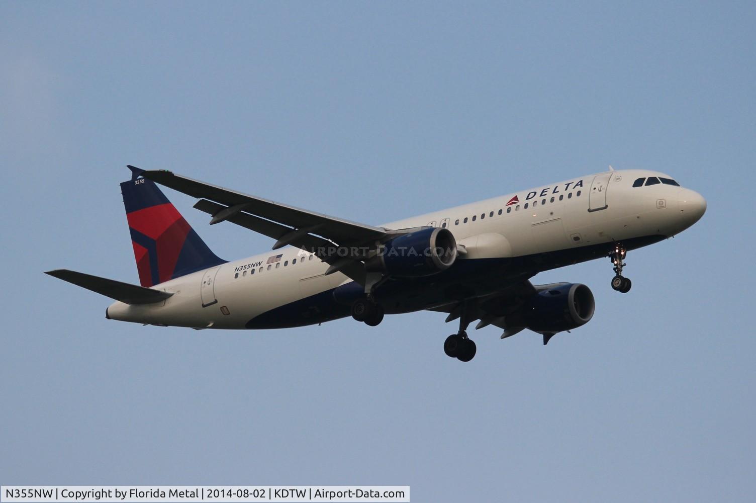 N355NW, 1998 Airbus A320-212 C/N 807, DAL A320 zx IAD-DTW