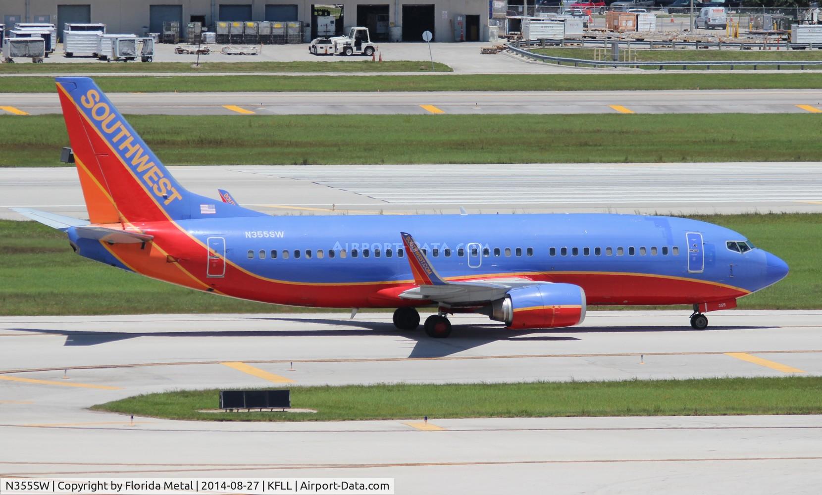 N355SW, 1991 Boeing 737-3H4 C/N 25250, SWA 733 canyon blue zx MSY-FLL