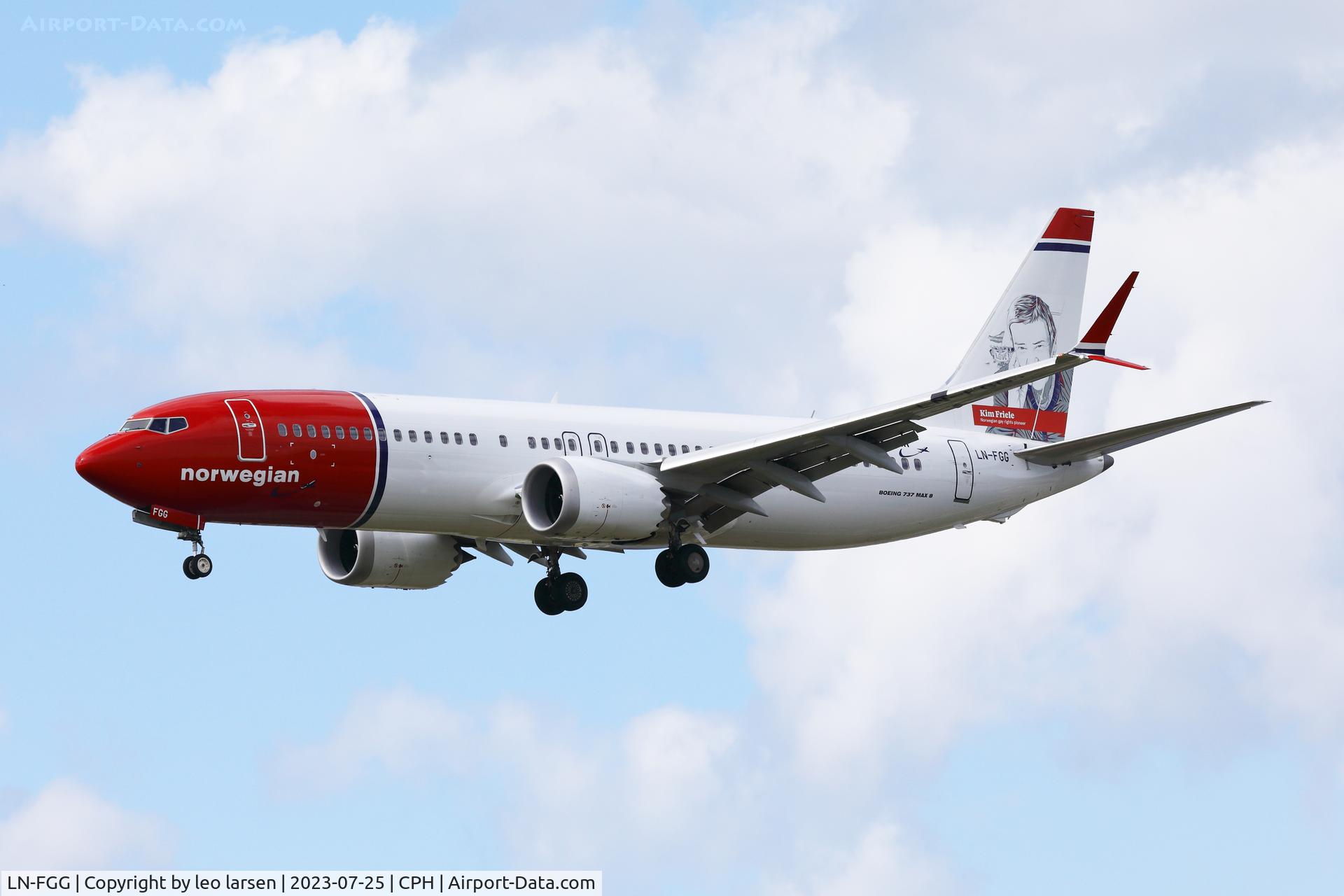 LN-FGG, 2021 Boeing 737-8 MAX C/N 43343, Copenhagen 25.7.2023