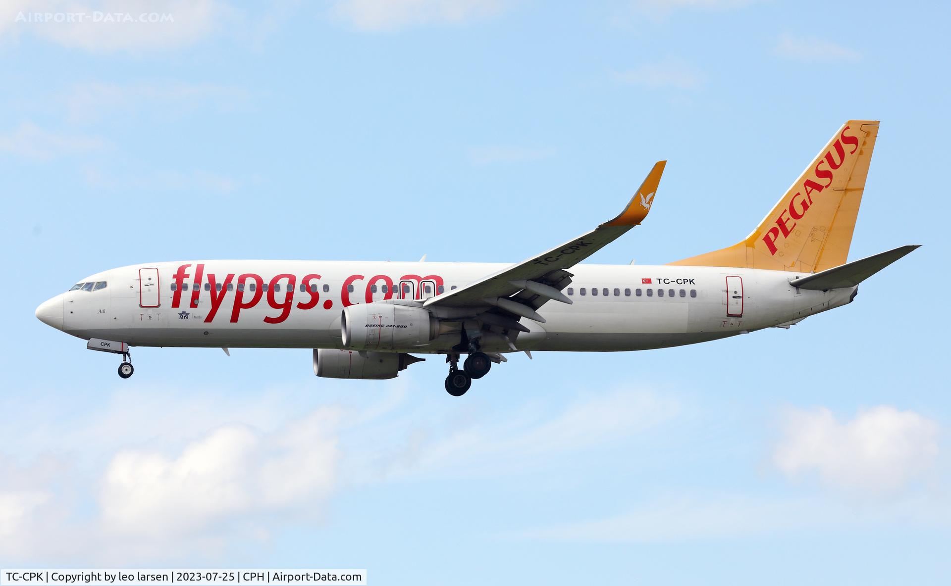 TC-CPK, 2013 Boeing 737-82R C/N 40009, Copenhagen 25.7.2023
