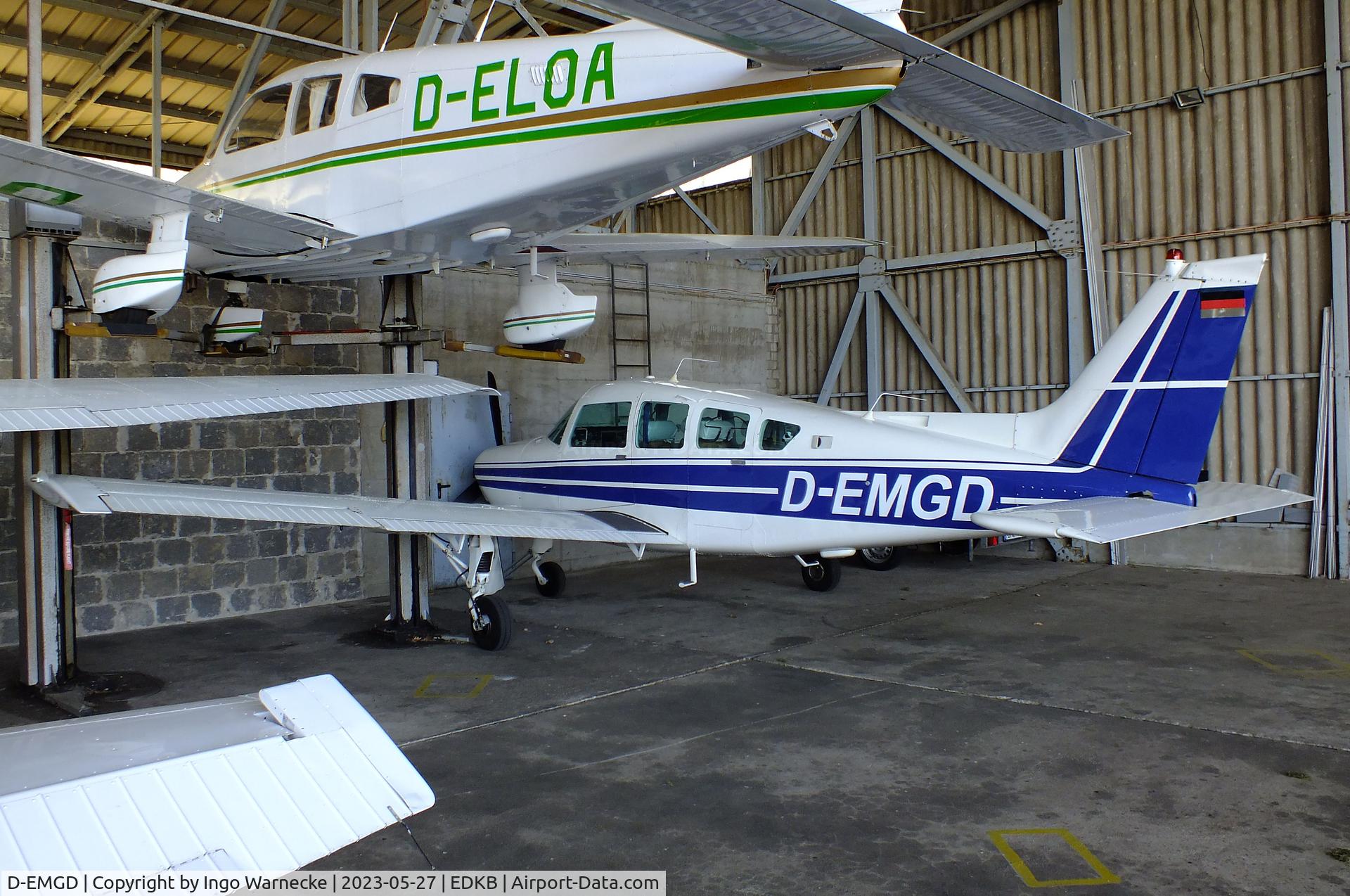 D-EMGD, Beech C24R C/N MC-507, Beechcraft C24R Sierra 200 at Bonn-Hangelar airfield '2305