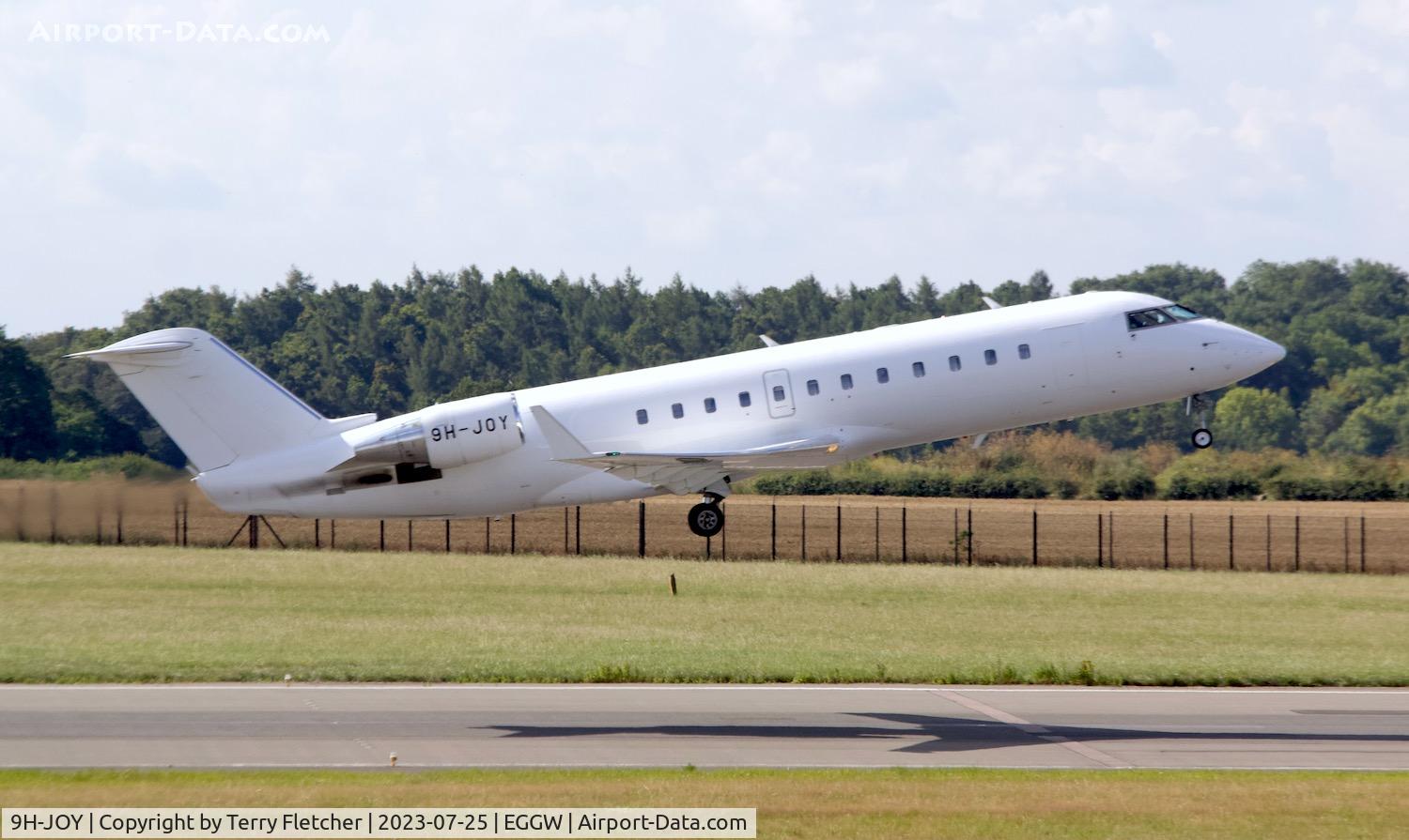 9H-JOY, 2002 Bombardier CRJ-200ER (CL-600-2B19) C/N 7644, At Luton Airport