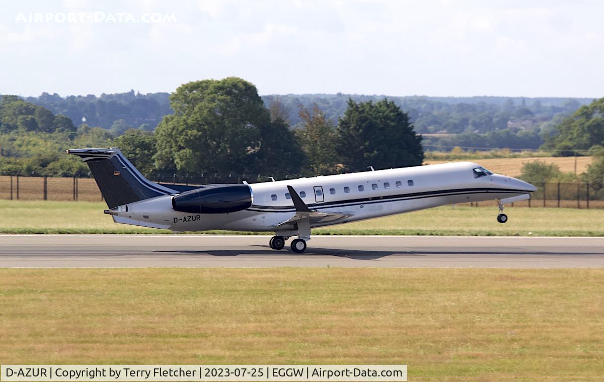 D-AZUR, 2016 Embraer EMB-135BJ Legacy 650 C/N 14501219, At Luton Airport