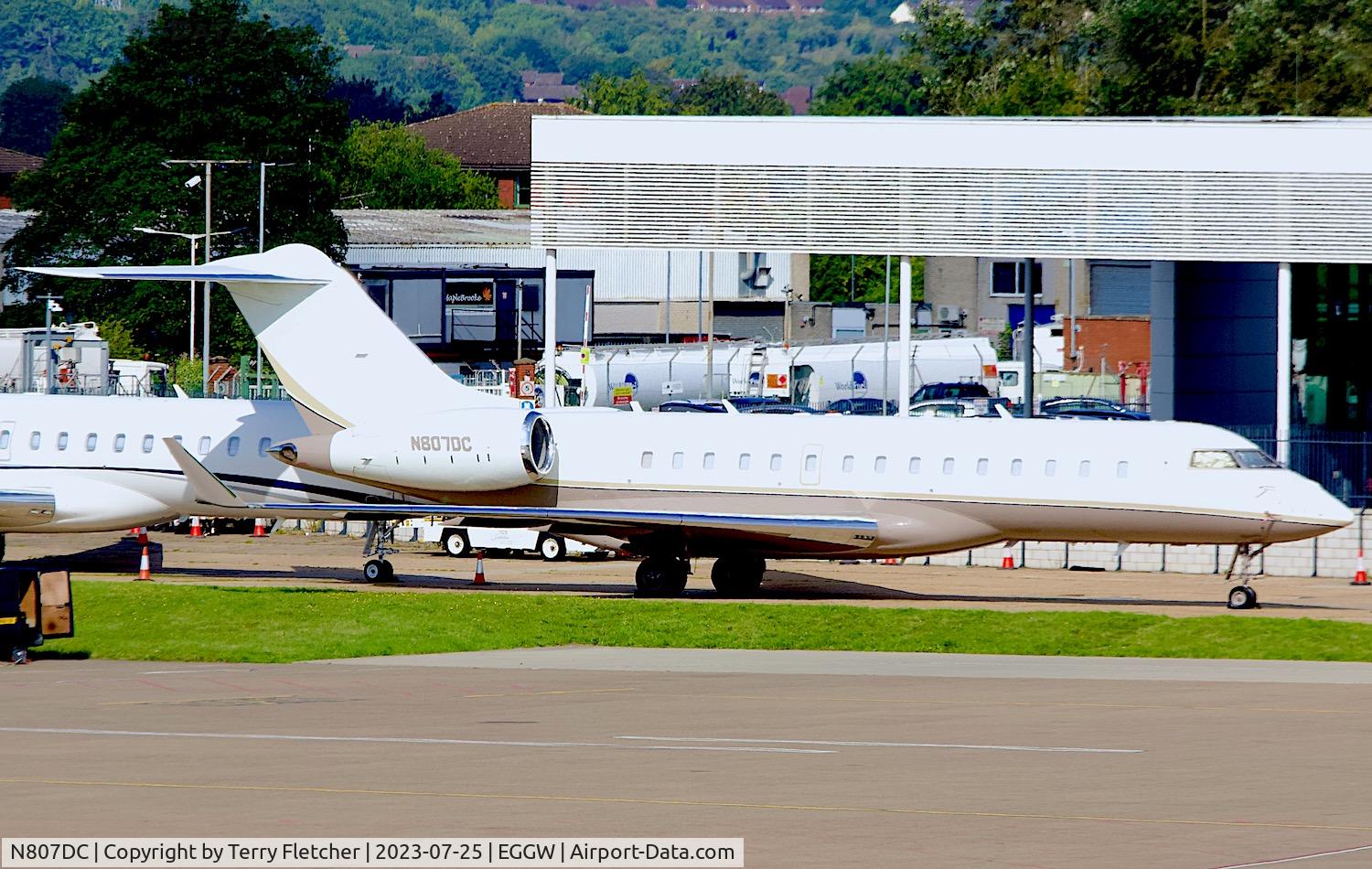 N807DC, 2008 Bombardier BD-700-1A10 Global Express XRS C/N 9314, At Luton Airport