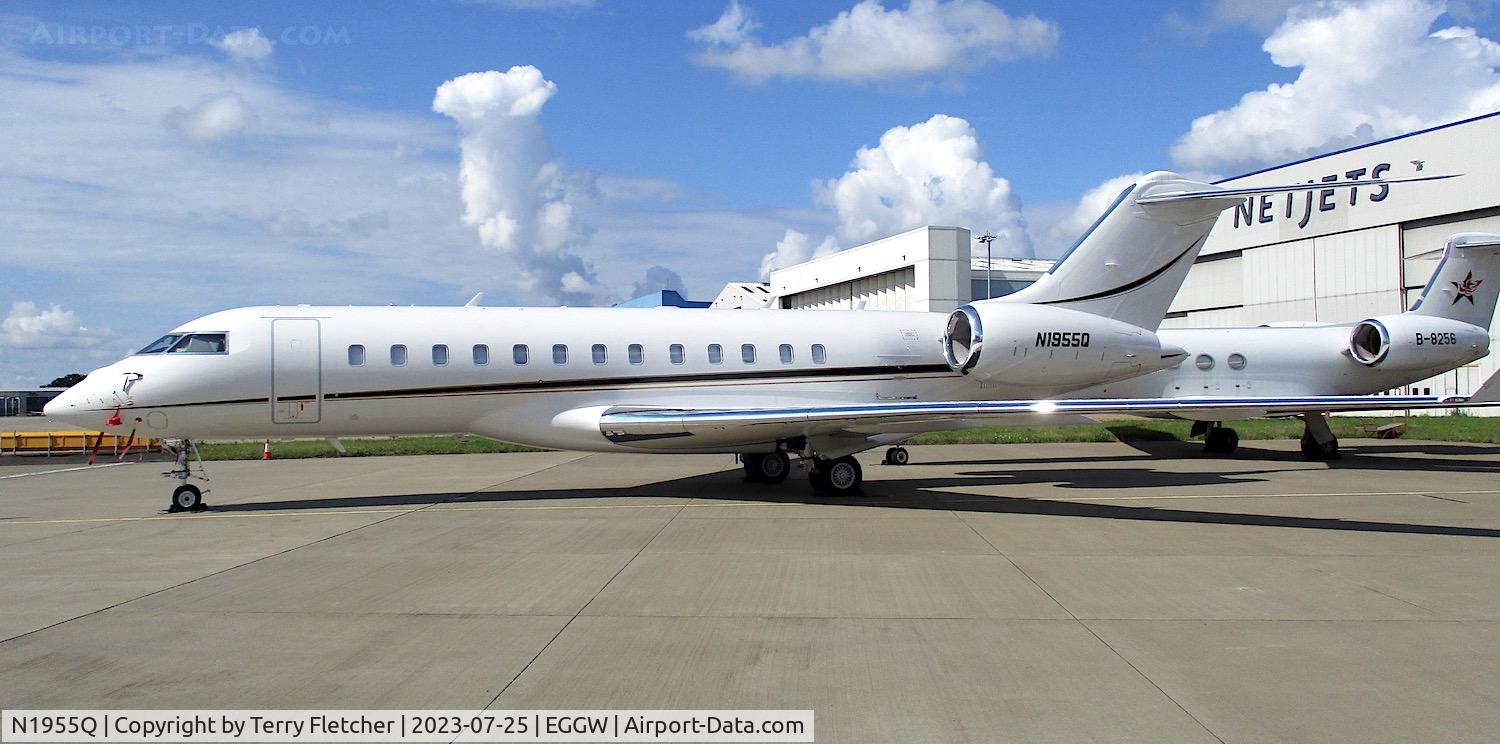 N1955Q, 2014 Bombardier BD-700-1A10 Global 6000 C/N 9645, At Luton Airport