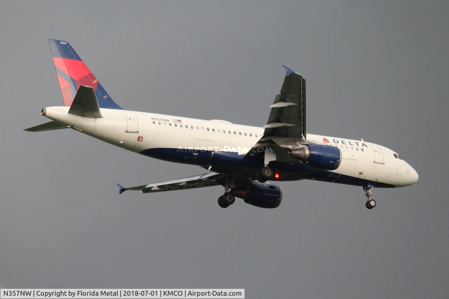 N357NW, 1998 Airbus A320-212 C/N 830, DAL A320 zx MEM-MCO