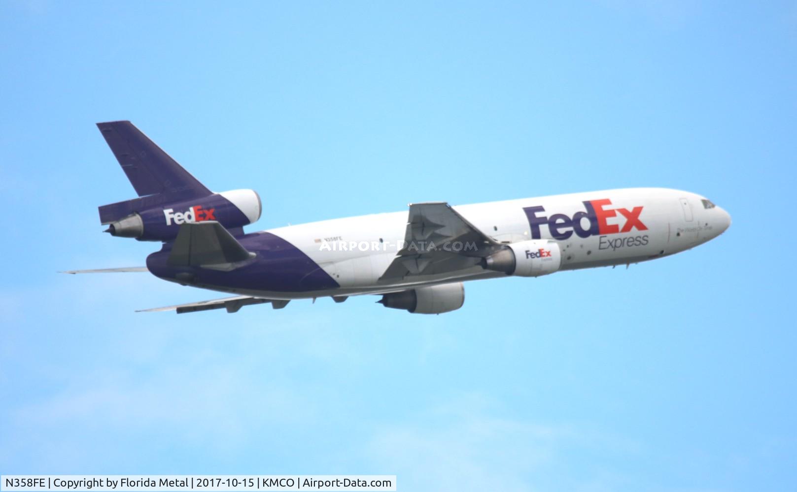 N358FE, 1979 McDonnell Douglas MD-10-10F C/N 46633, FedEx MD-10-10 zx MCO-MEM