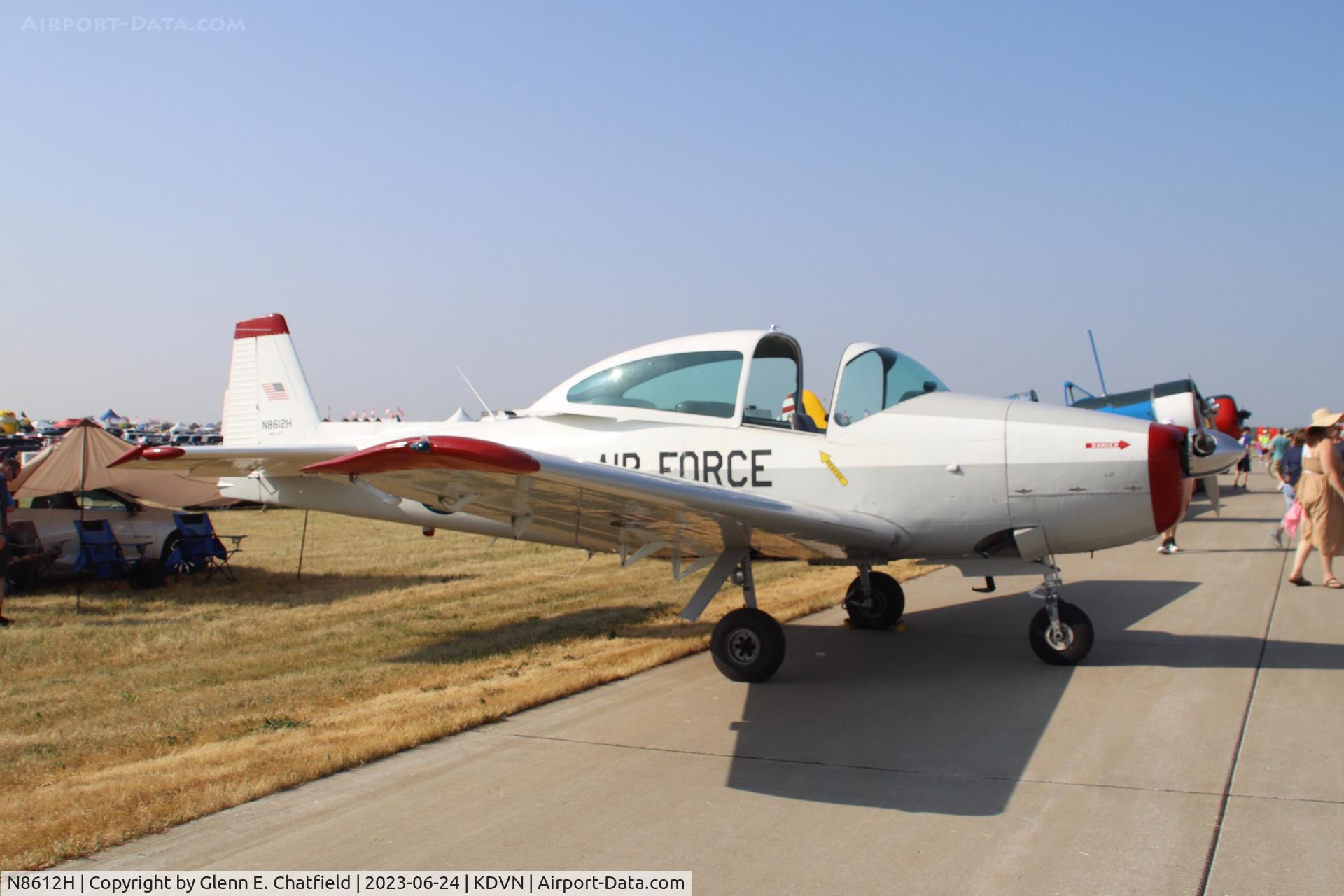 N8612H, 1947 North American Navion C/N NAV-4-577, At the Quad Cities airshow