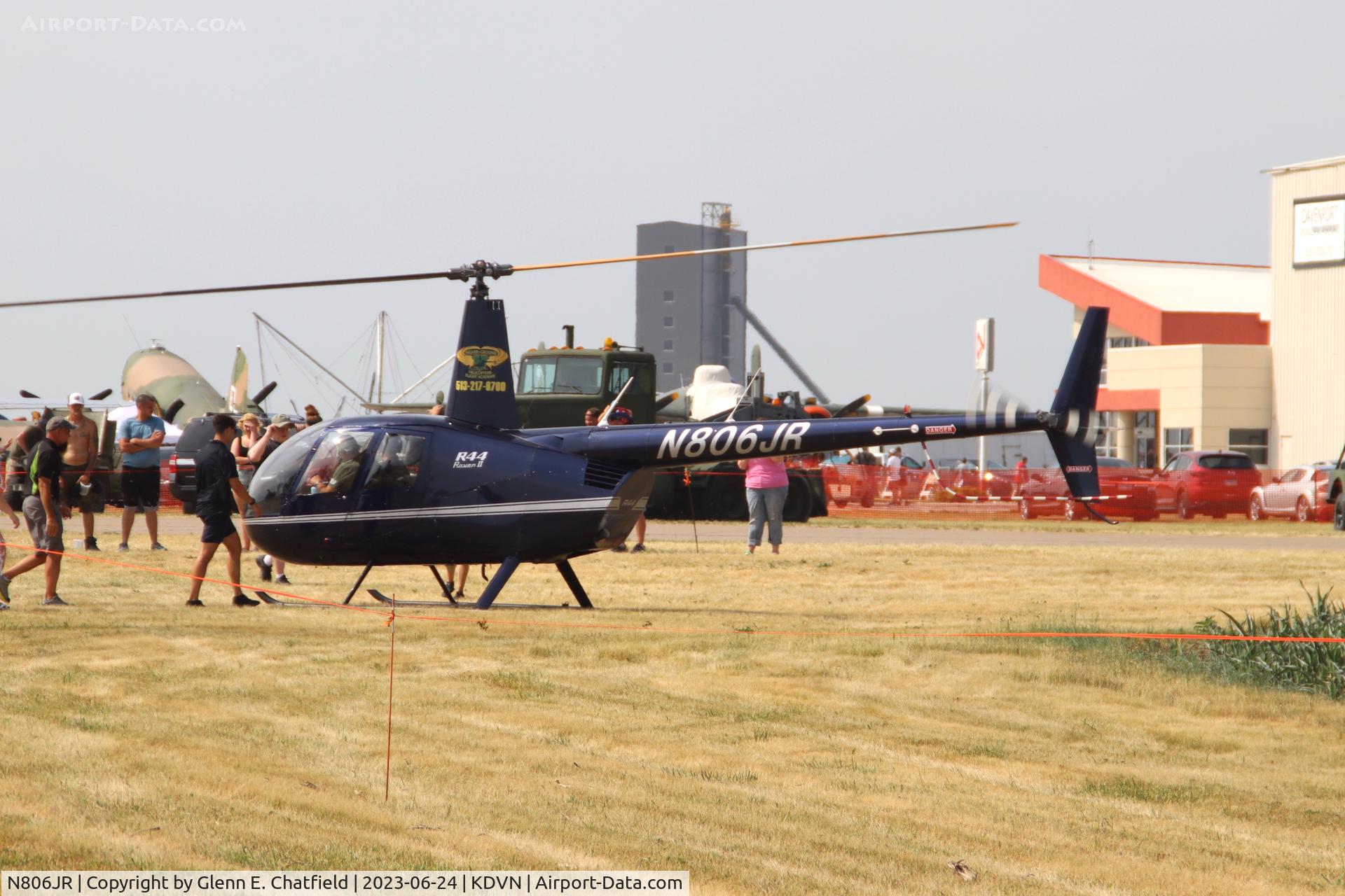 N806JR, 2006 Robinson R44 II C/N 11453, At the Quad Cities Airshow.