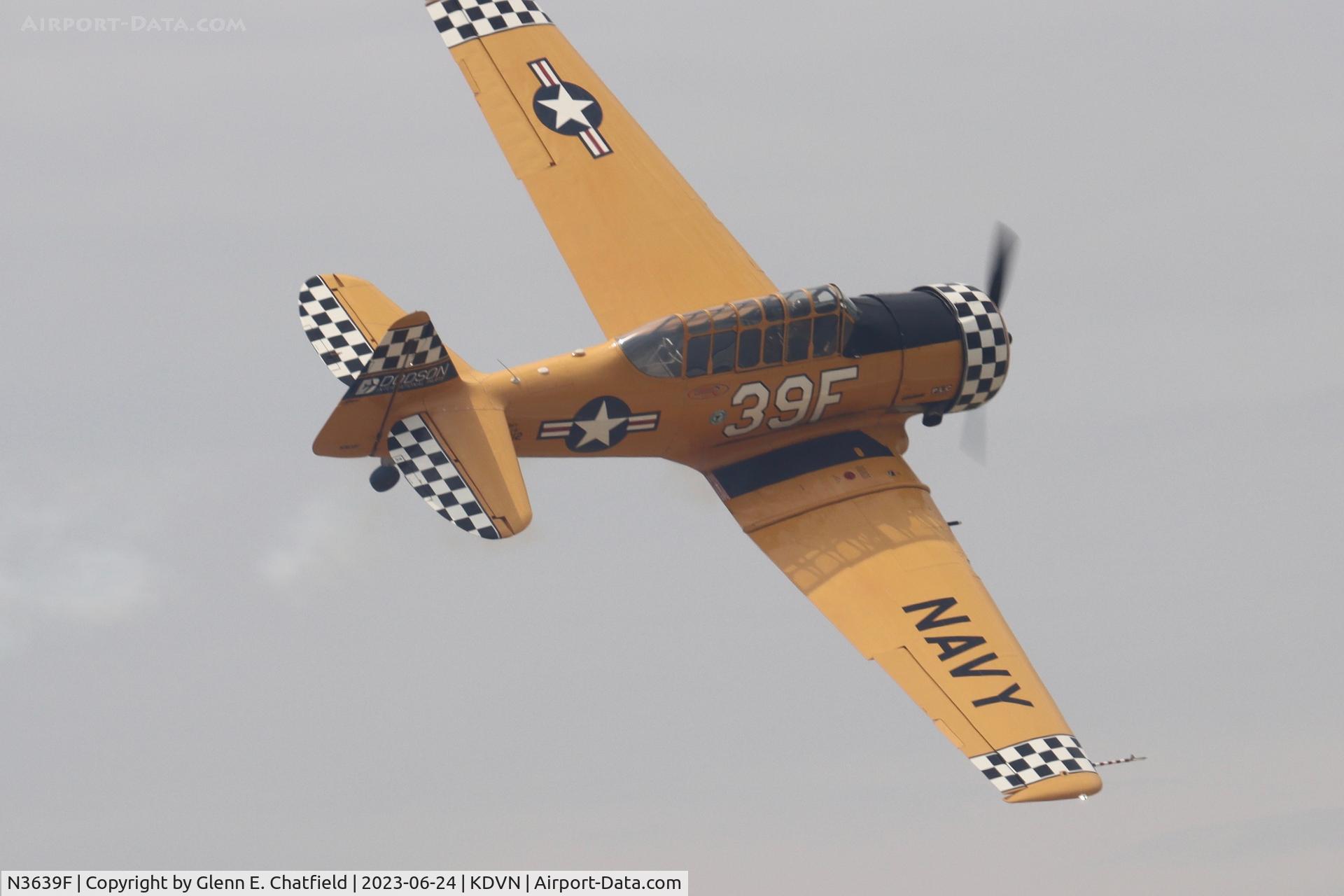 N3639F, North American SNJ-6 Texan C/N 121-43111, At the Quad Cities Airshow