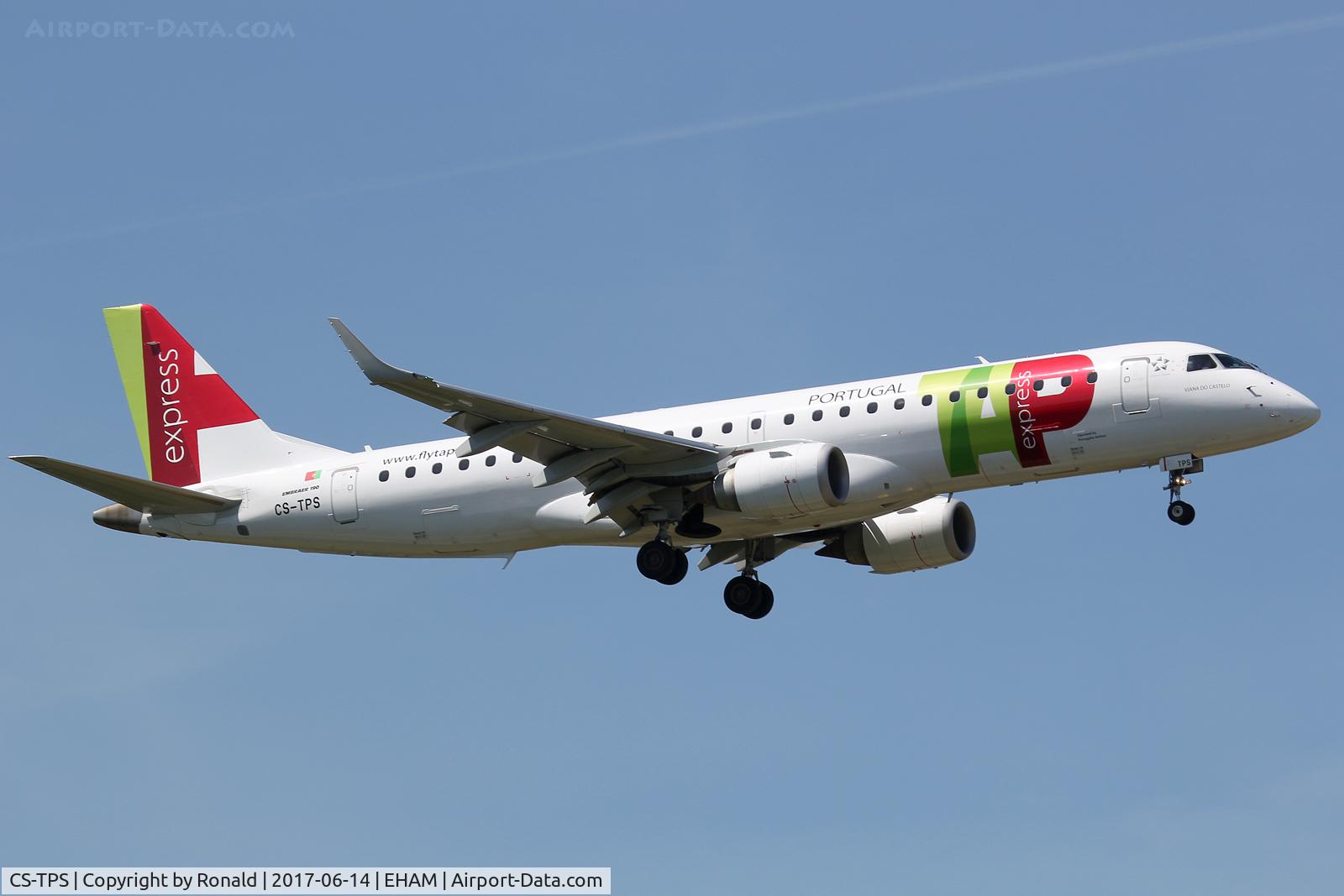 CS-TPS, 2011 Embraer 190LR (ERJ-190-100LR) C/N 19000493, at spl