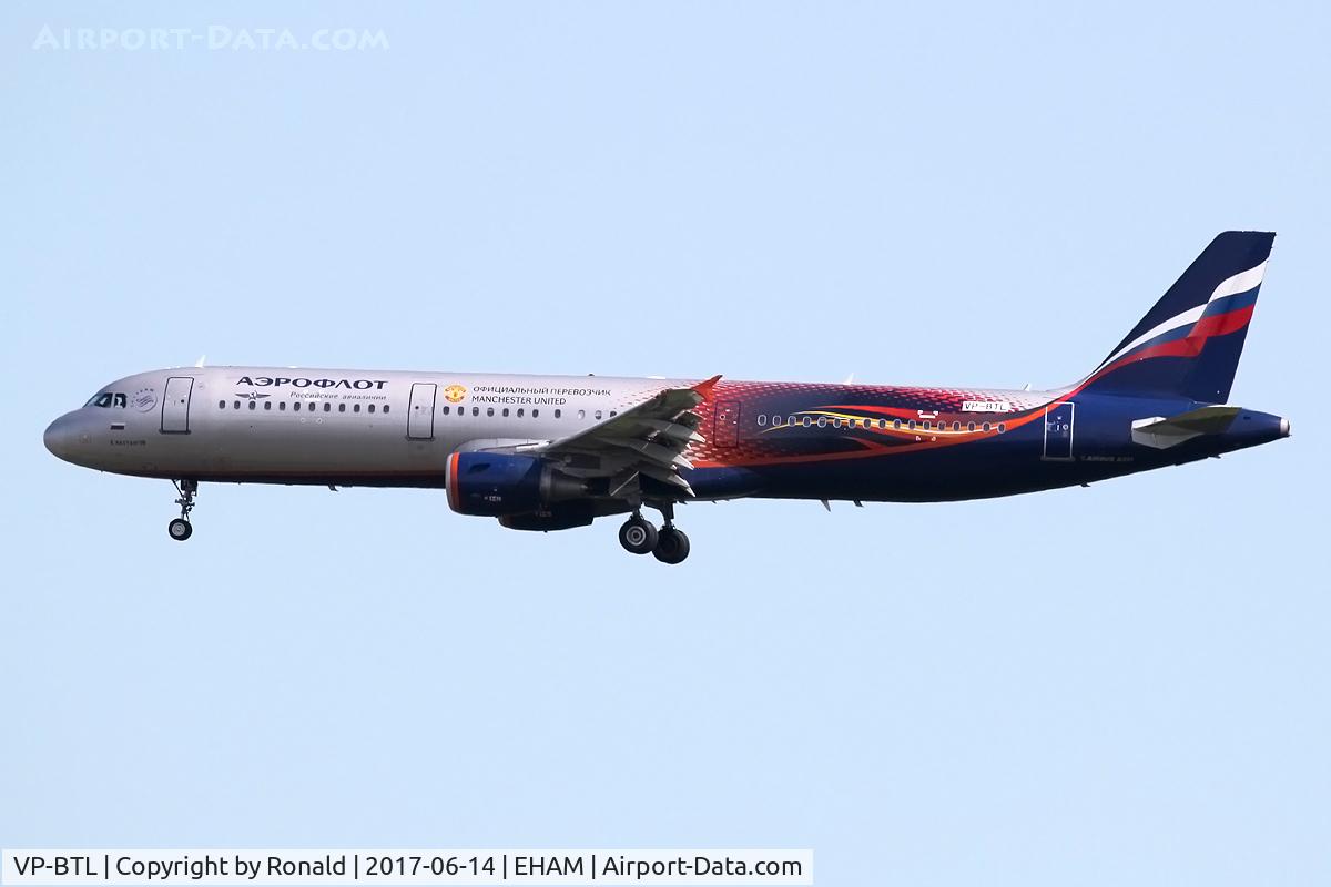VP-BTL, 2013 Airbus A321-211 C/N 5881, at spl