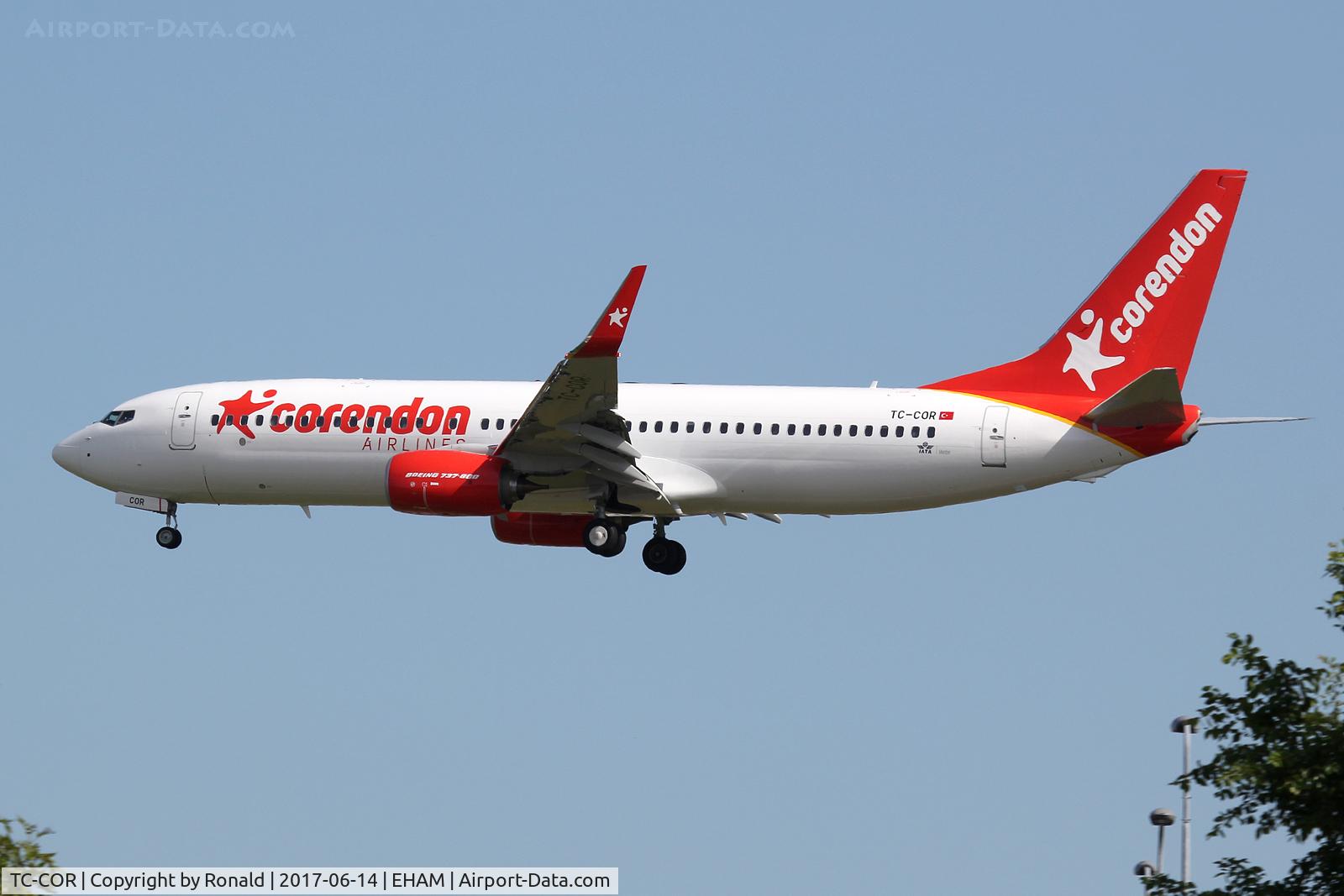 TC-COR, 2017 Boeing 737-800 C/N 42058, at spl