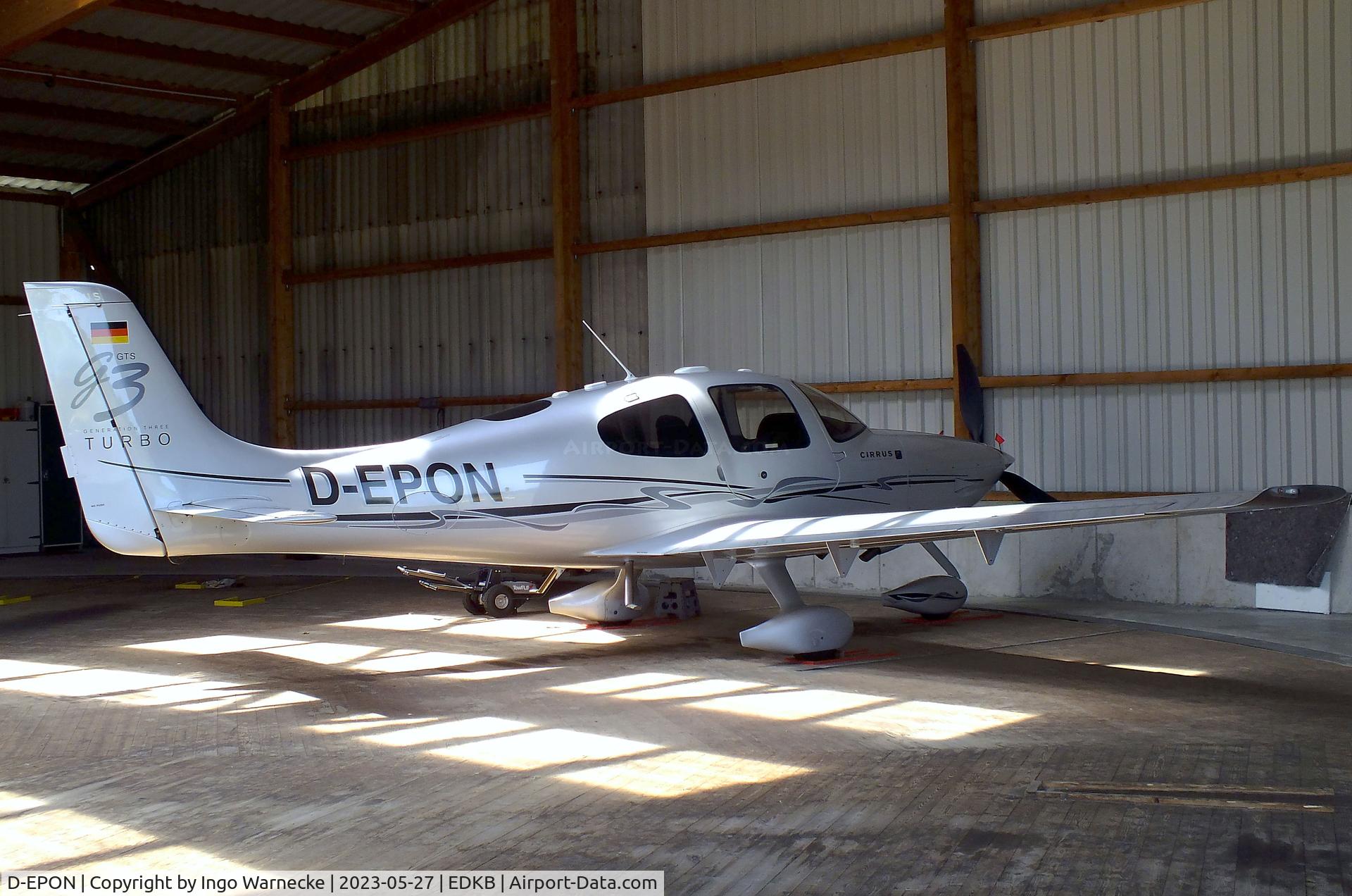 D-EPON, 2007 Cirrus SR22 C/N 2612, Cirrus SR22 G3 GTS Turbo at Bonn-Hangelar airfield '2305