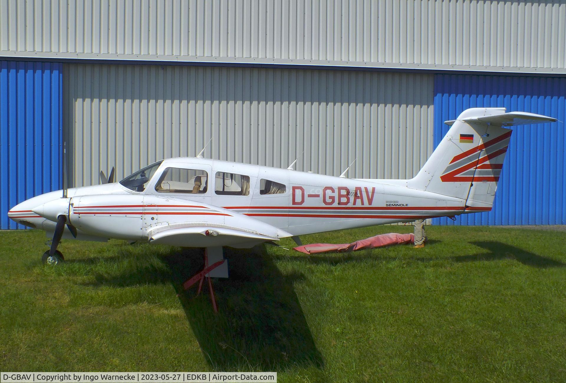 D-GBAV, 1981 Piper PA-44-180T Turbo Seminole Turbo Seminole C/N 44-8107051, Piper PA-44-180T Turbo Seminole at Bonn-Hangelar airfield '2305