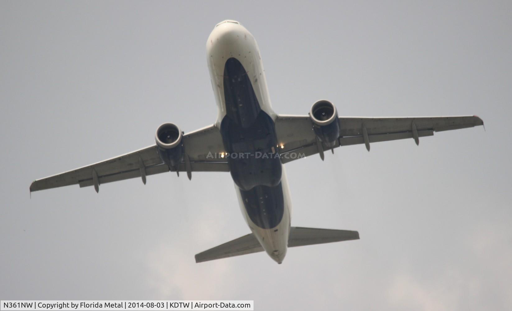 N361NW, 1998 Airbus A320-212 C/N 0907, DAL A320 zx DTW-PHX