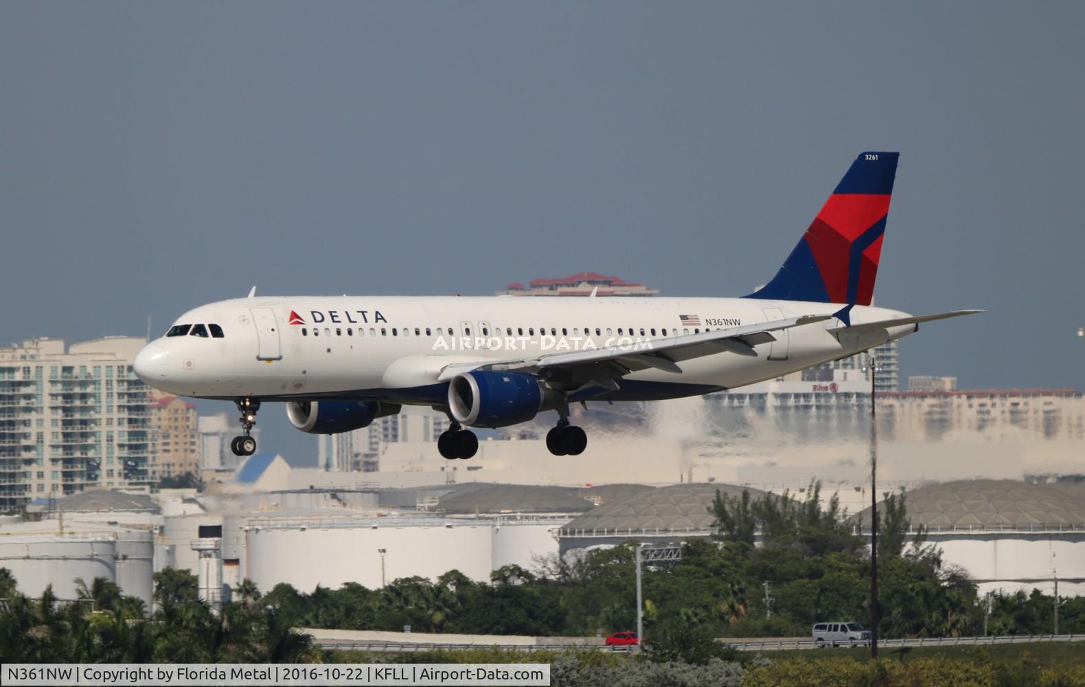 N361NW, 1998 Airbus A320-212 C/N 0907, DAL A320 zx JFK-FLL