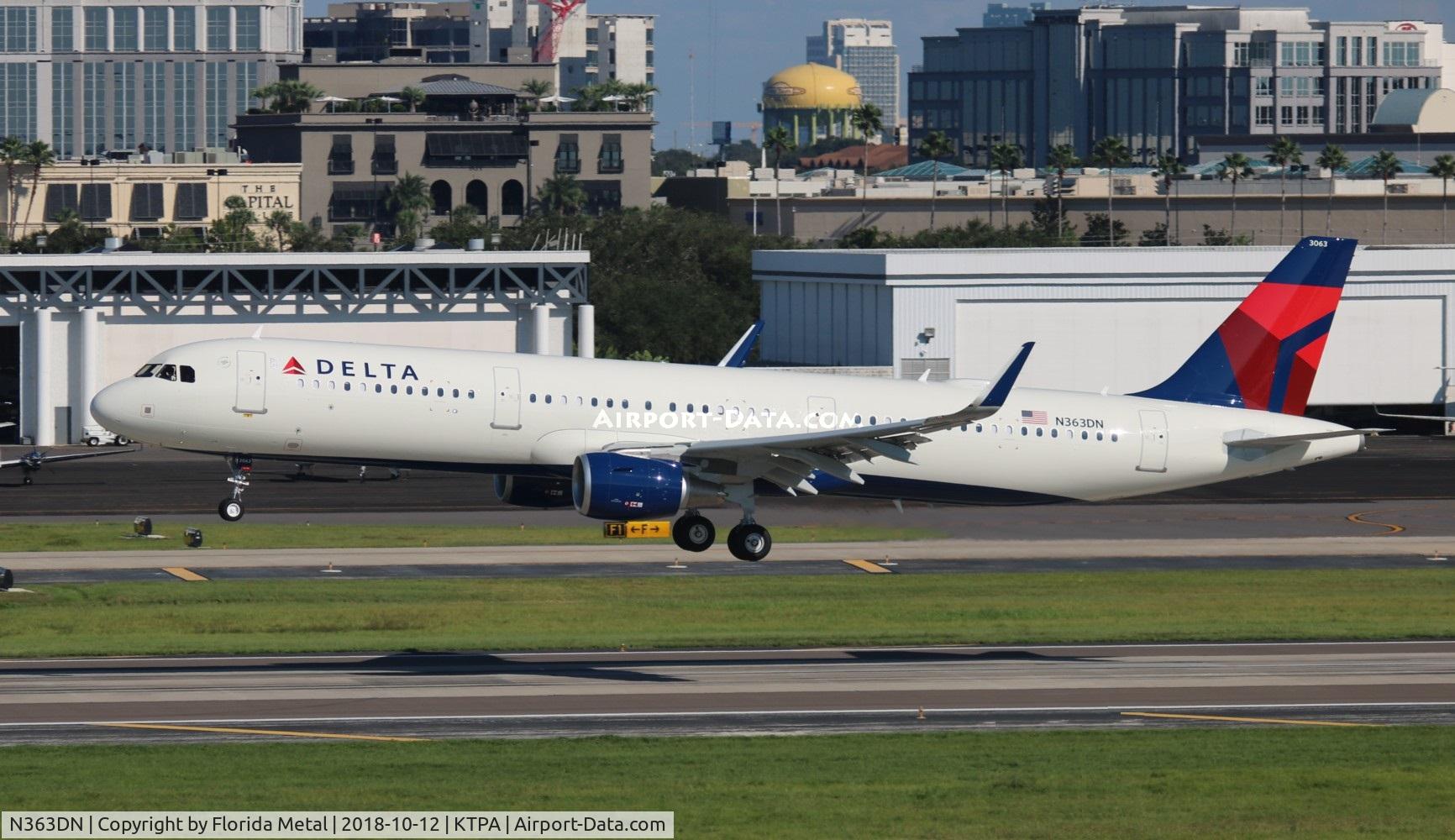 N363DN, 2018 Airbus A321-231 C/N 8502, DAL A321 zx