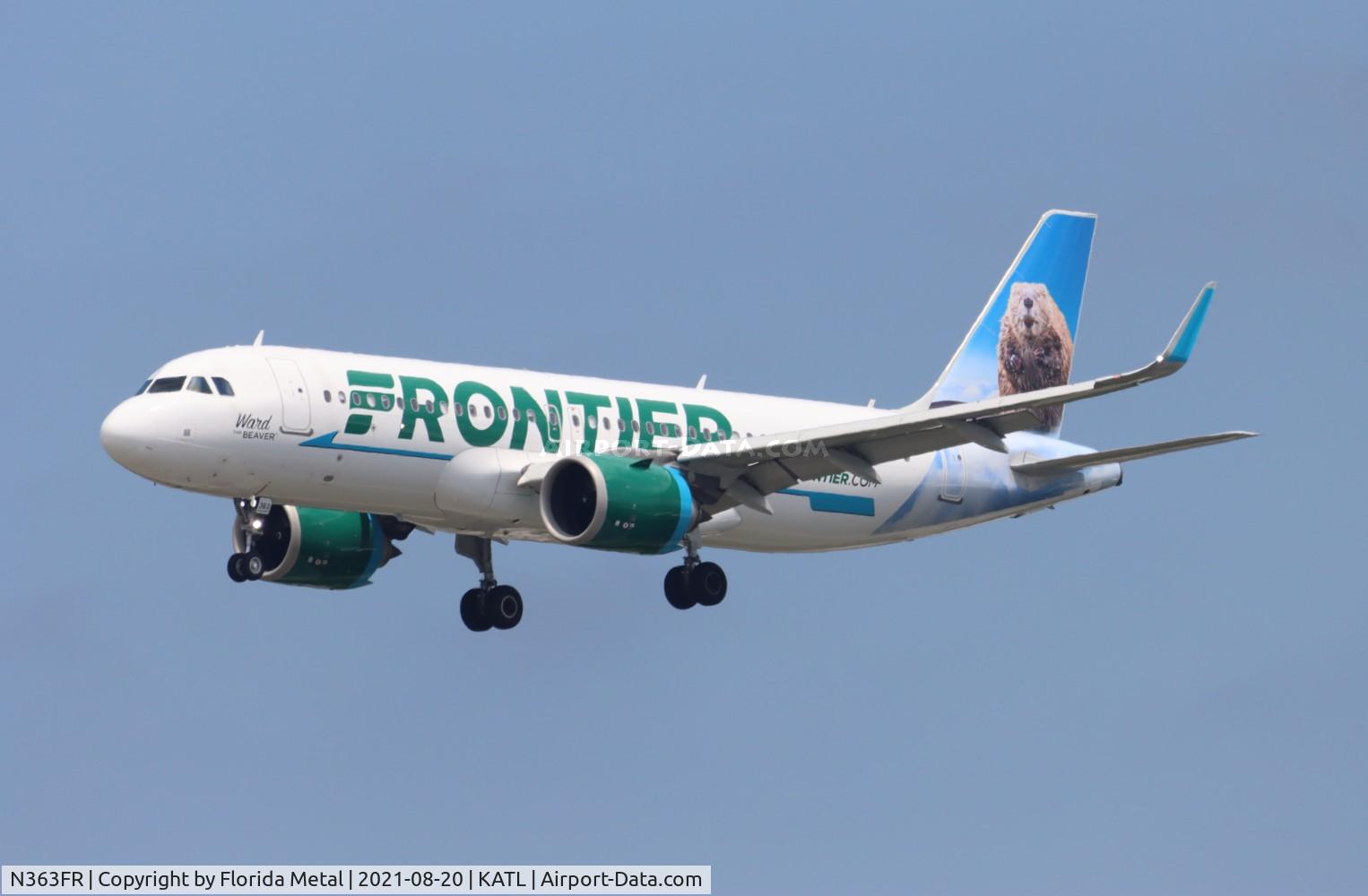 N363FR, 2019 Airbus A320-251NEO C/N 9260, FFT A32N Ward zx DEN-ATL