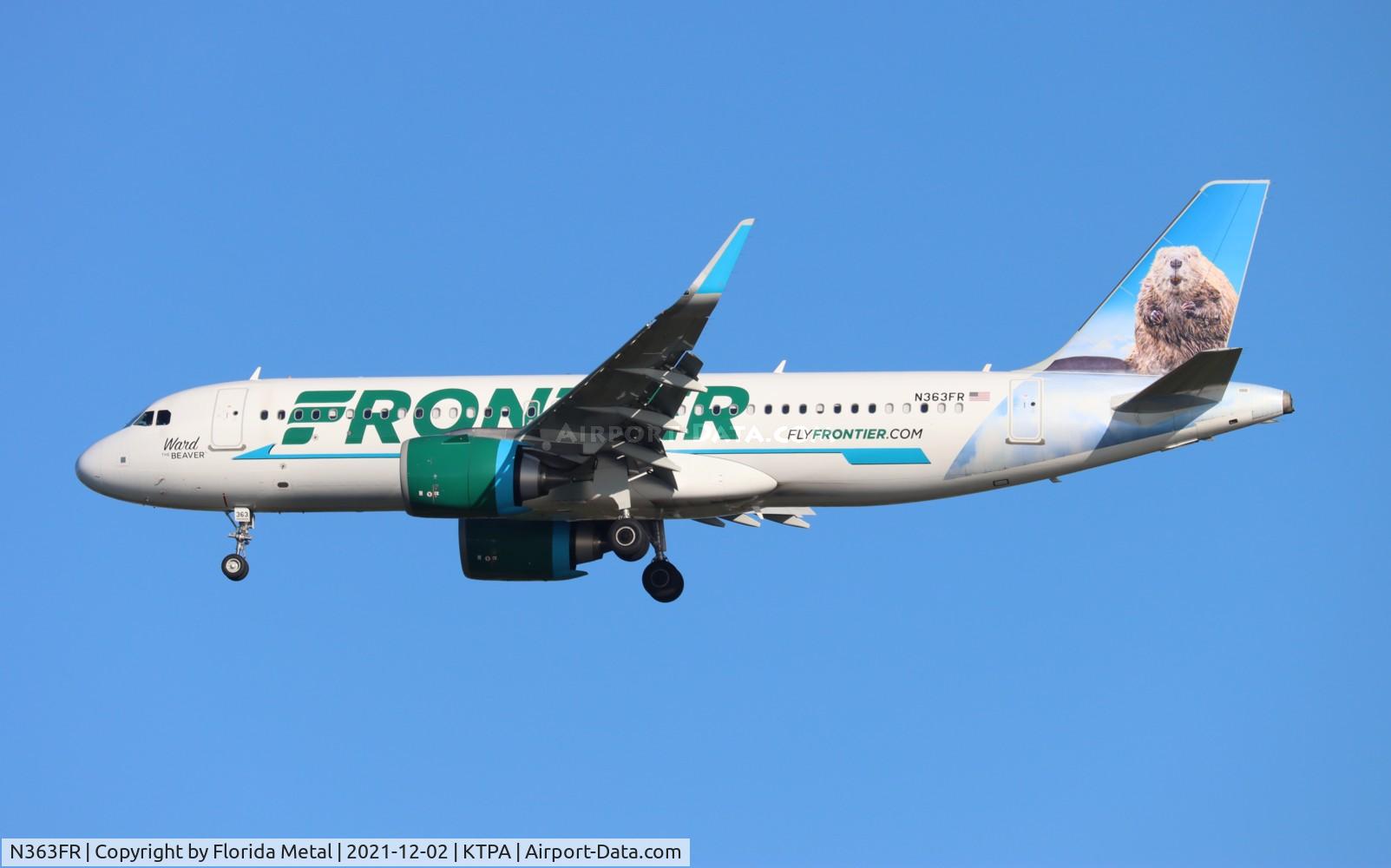N363FR, 2019 Airbus A320-251NEO C/N 9260, FFT A32N Ward zx PHX-TPA