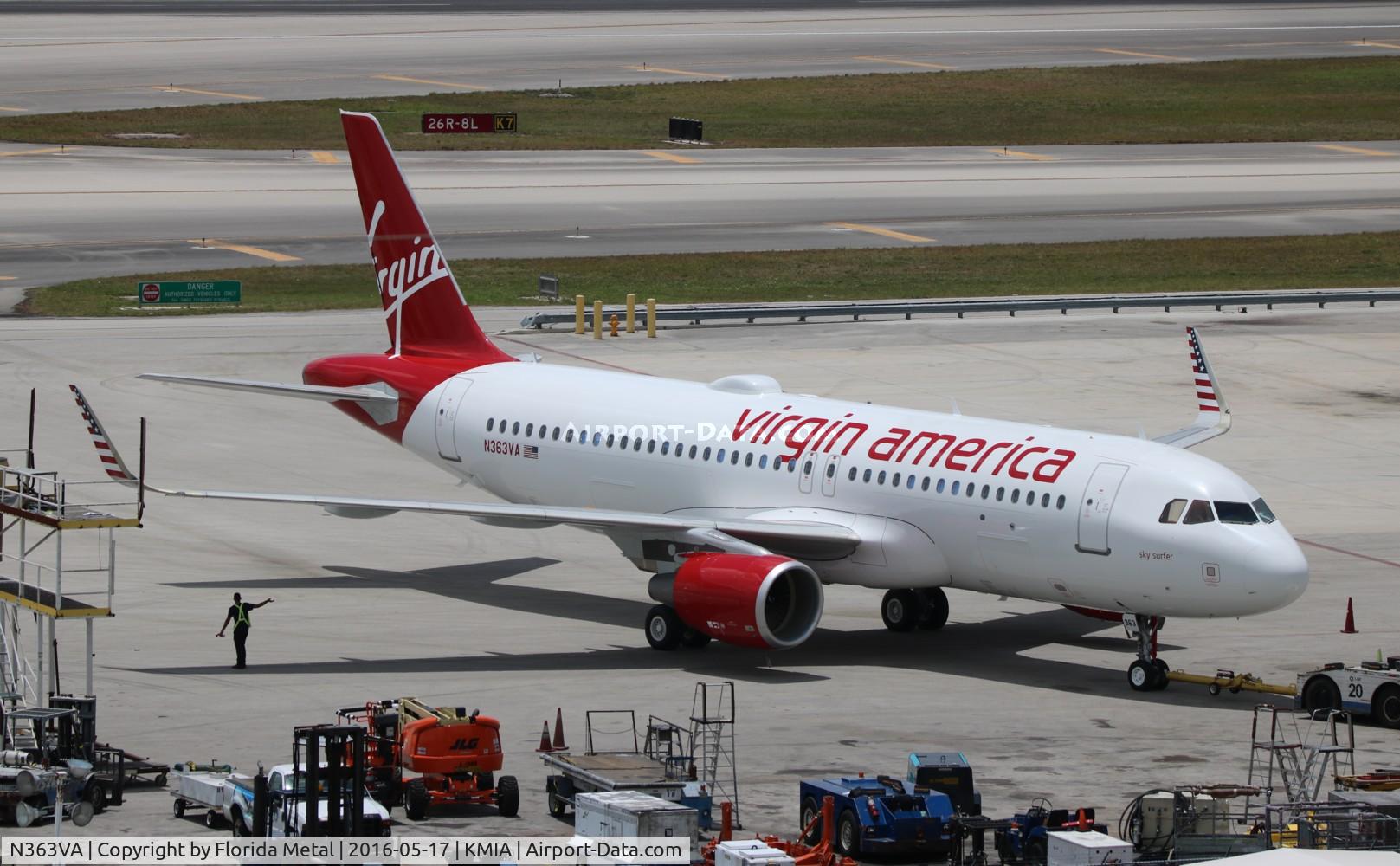 N363VA, 2016 Airbus A320-214 C/N 7063, VRD A320 zx MIA maintenance