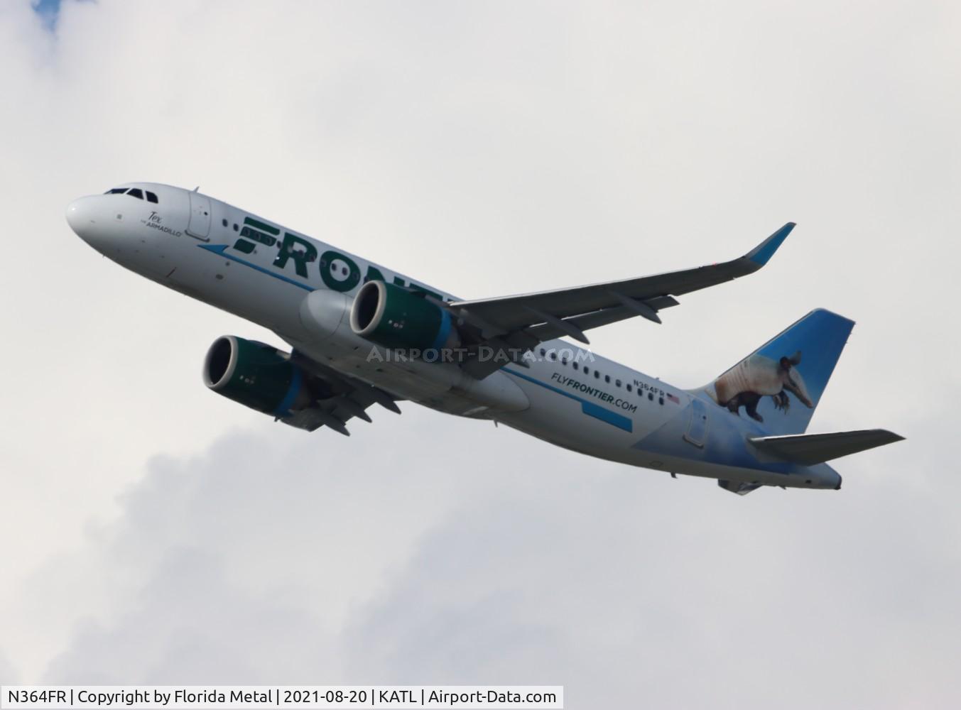 N364FR, 2019 Airbus A320-251NEO C/N 9271, FFT A32N Tex zx ATL-DEN