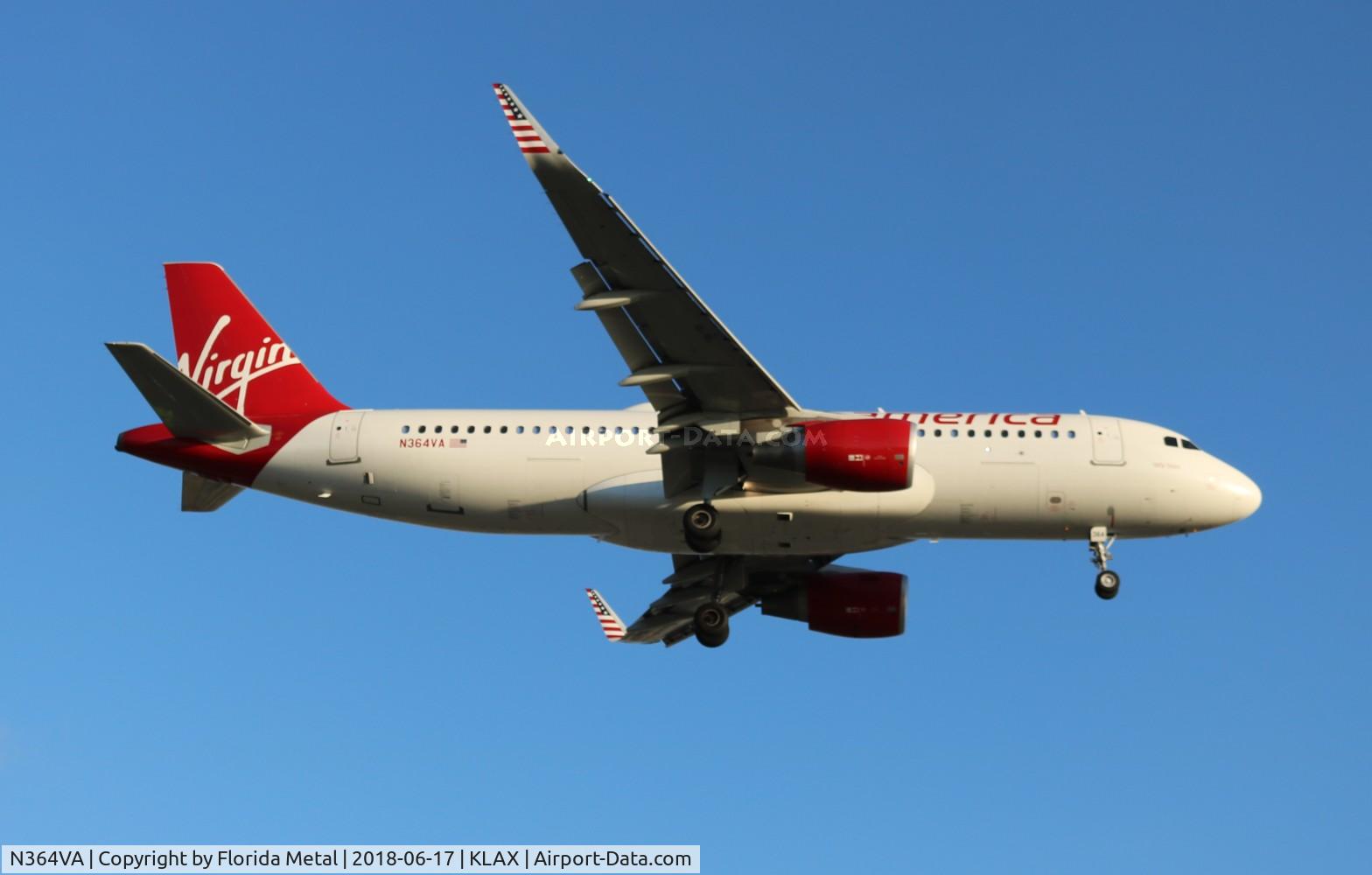 N364VA, 2016 Airbus A320-214 C/N 7138, VRD A320 zx in from FLL