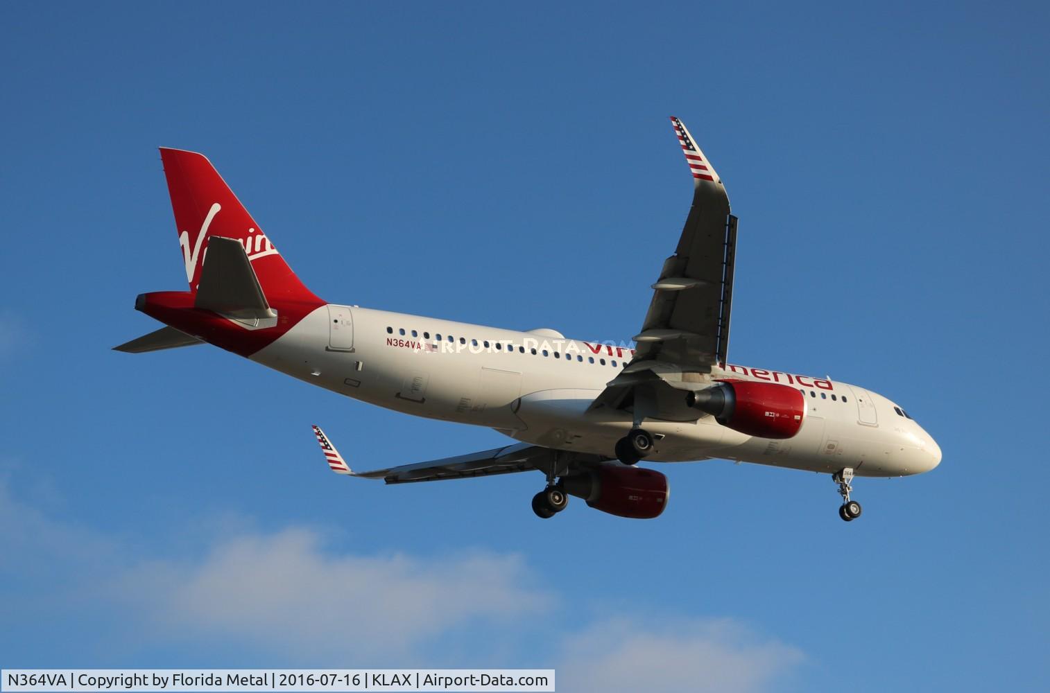 N364VA, 2016 Airbus A320-214 C/N 7138, VRD A320 zx in from DFW