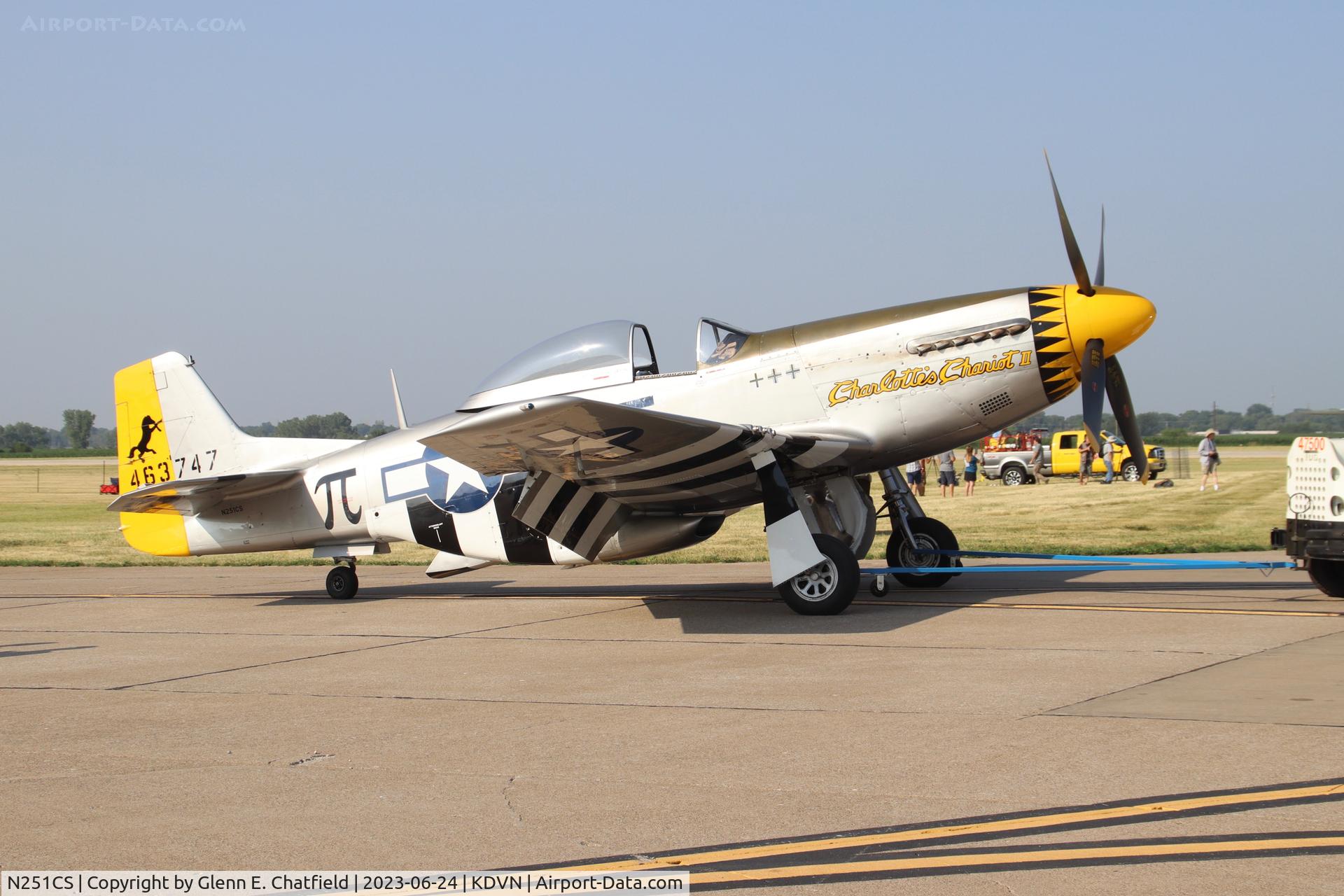 N251CS, North American F-51D Mustang C/N 44-74977N, At the Qua Cities Airshow